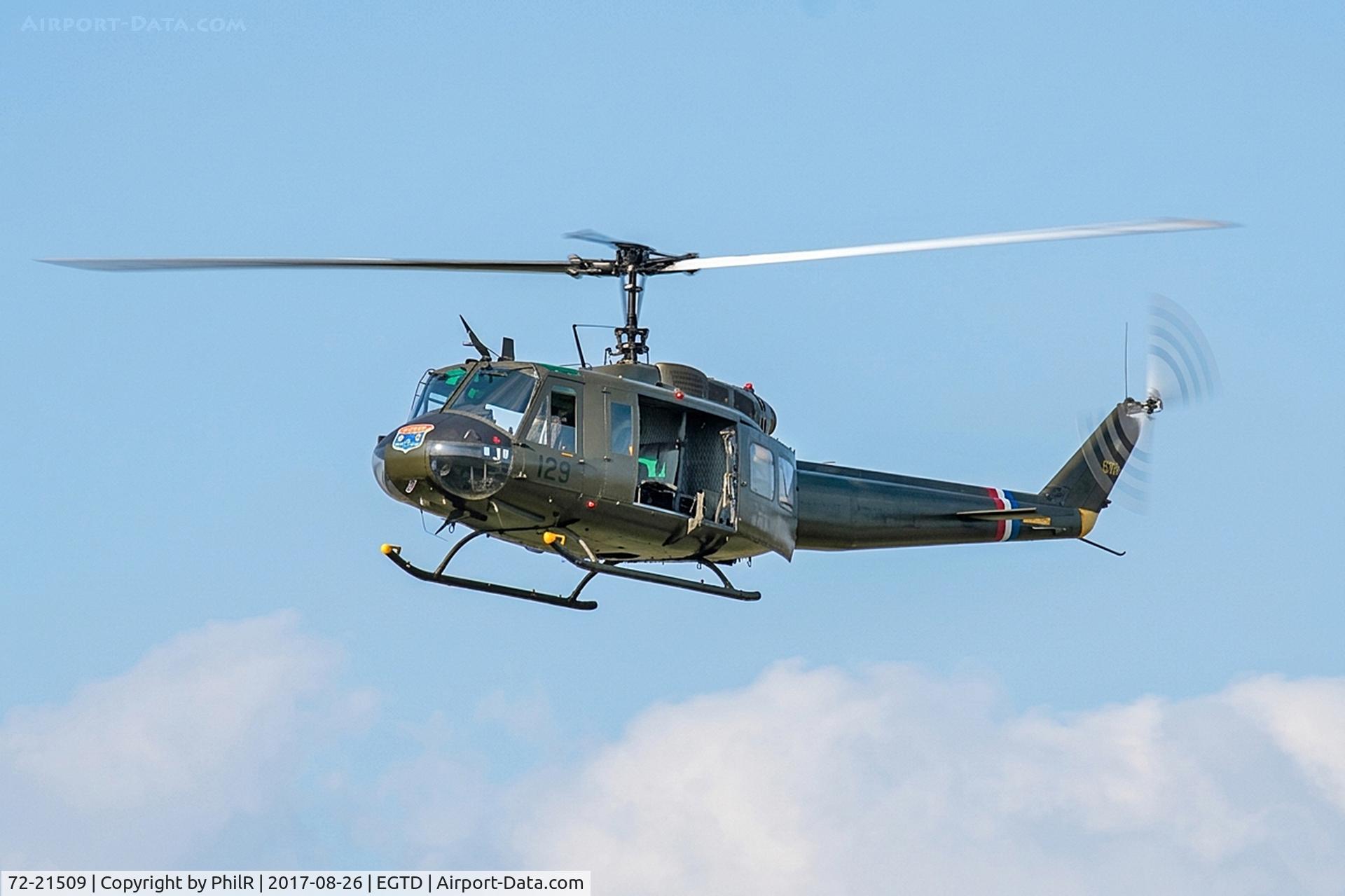 72-21509, 1972 Bell UH-1H Iroquois C/N 13208, 72-21509 (G-UHIH) 1972 Bell UH1H Iroquois Wings & Wheels Dunsfold 