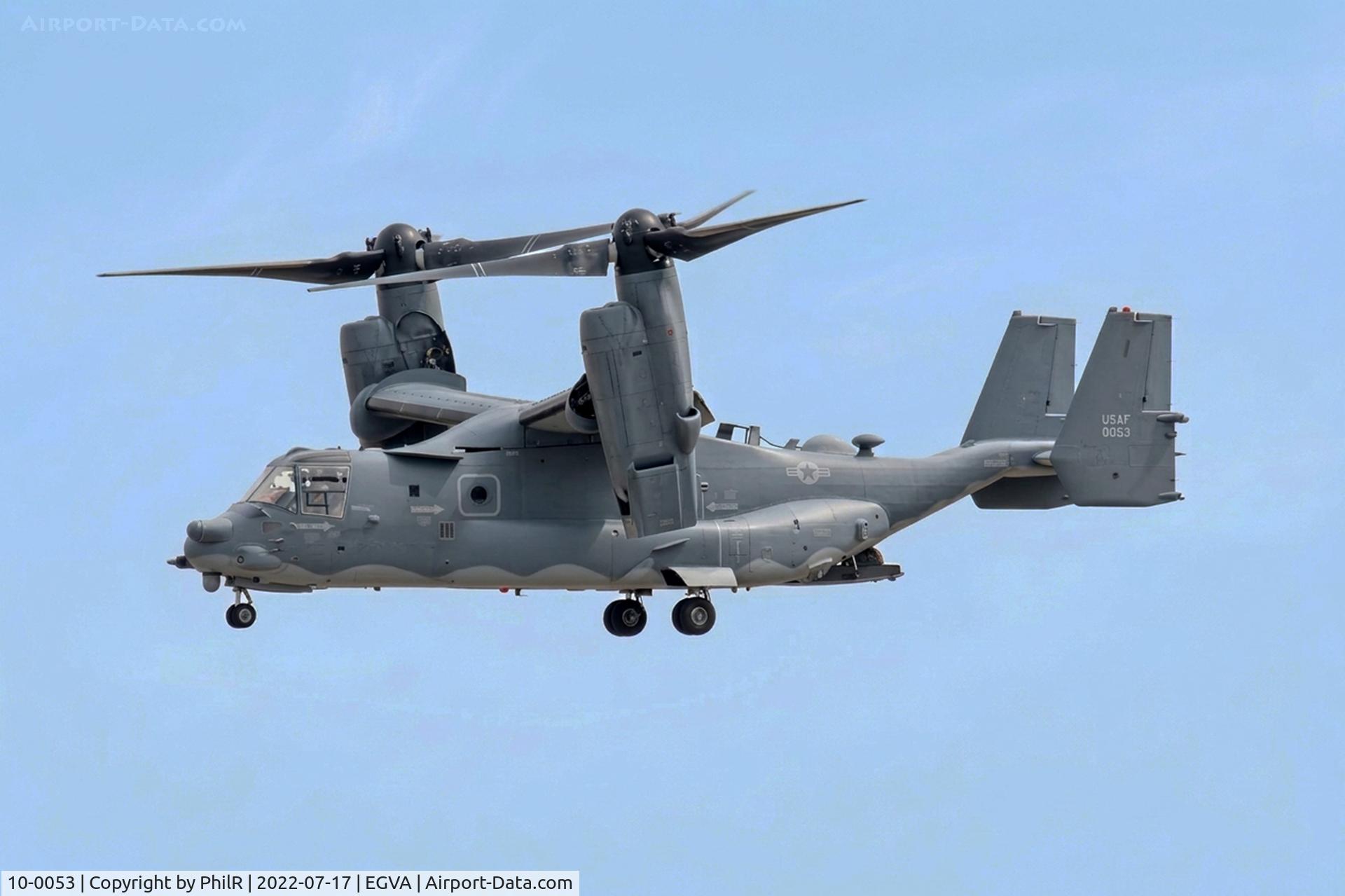 10-0053, 2010 Bell-Boeing CV-22B Osprey Osprey C/N D1029, 10-0053 Bell-Boeing CV-22B USAF RIAT RAF Fairford 
