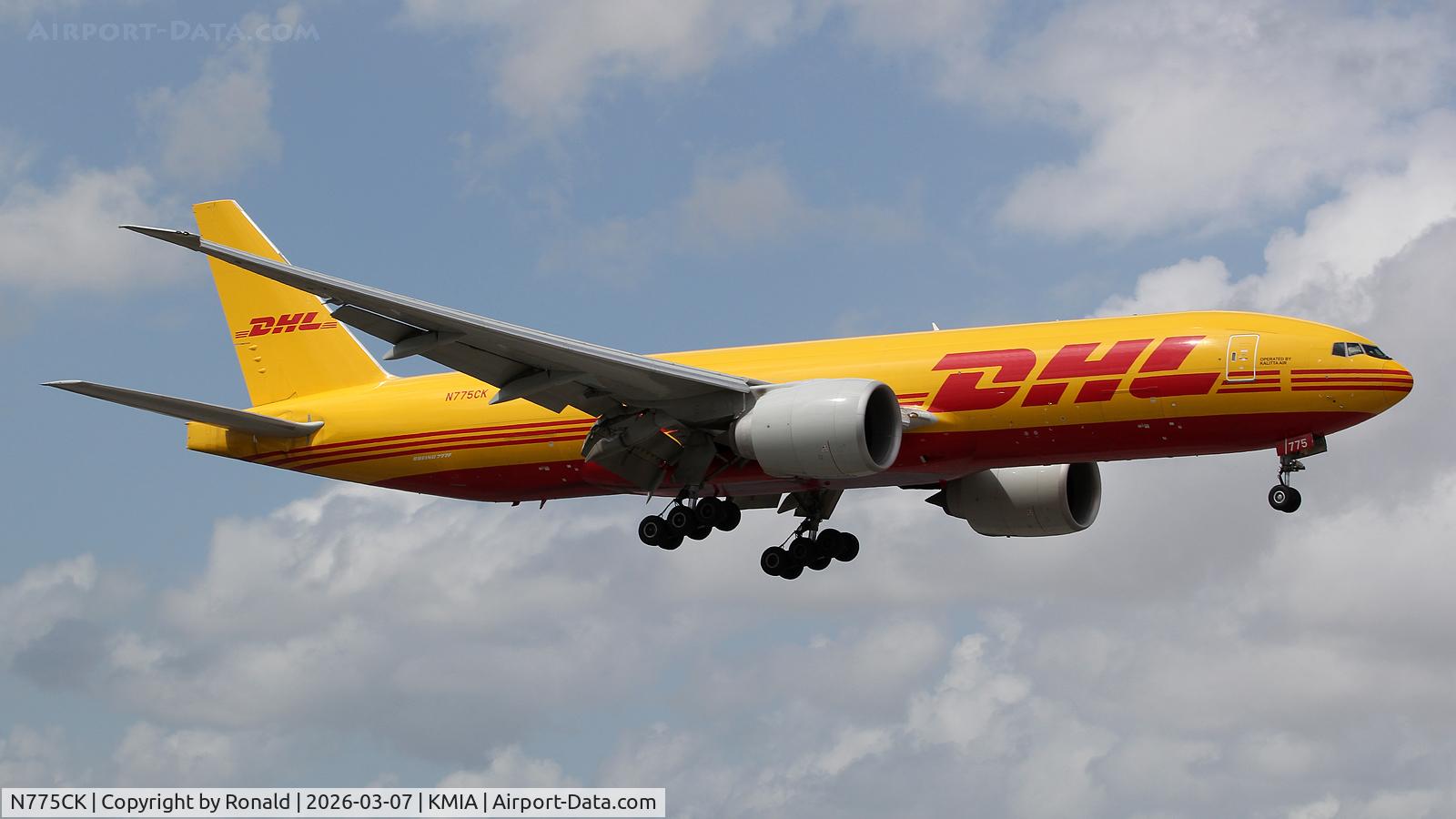 N775CK, 2020 Boeing 777-F C/N 66087, at mia