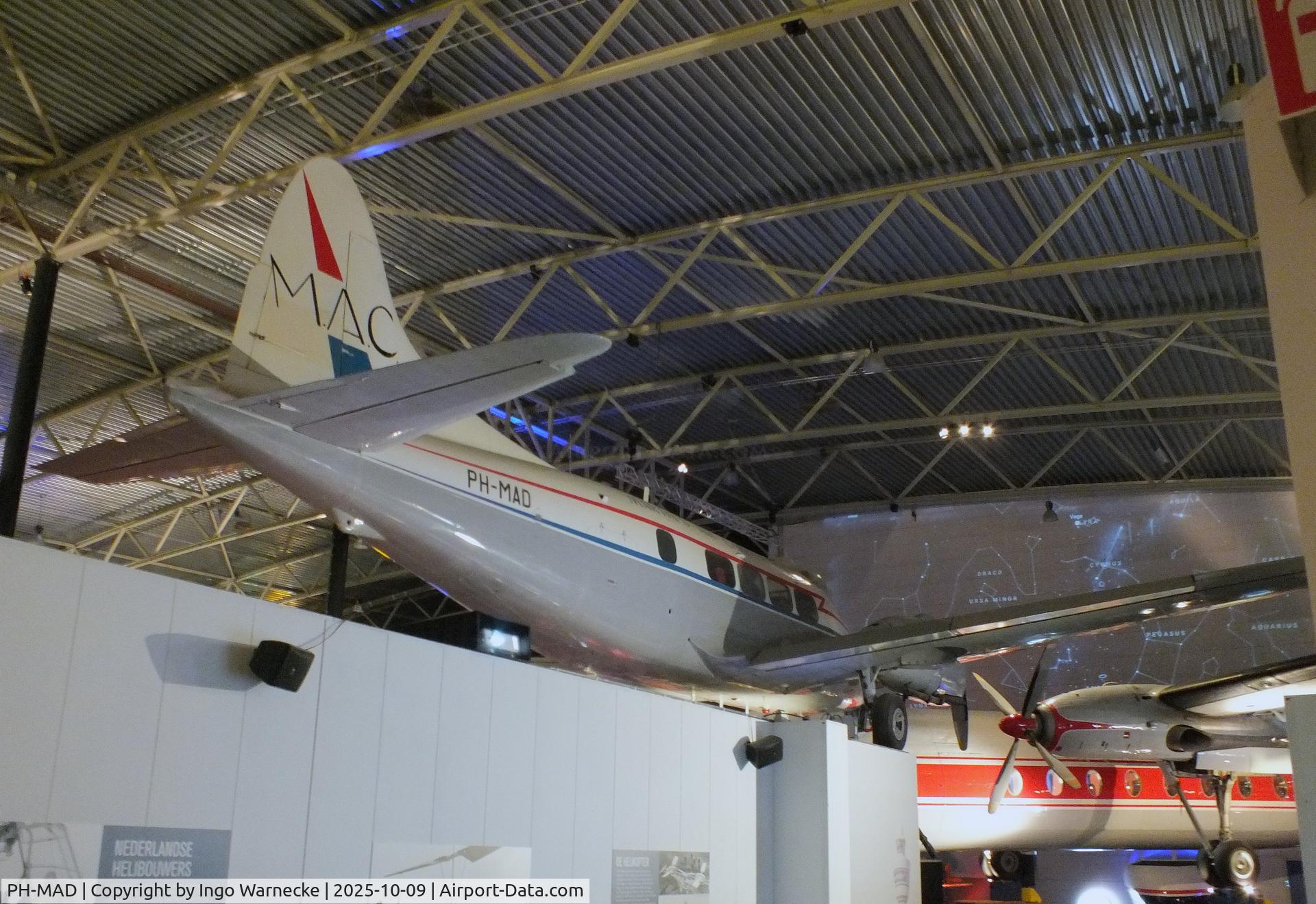 PH-MAD, 1955 De Havilland DH-104 Devon C.20 C/N 04453, De Havilland D.H.104 Devon C20 at the Aviodrome, Lelystad