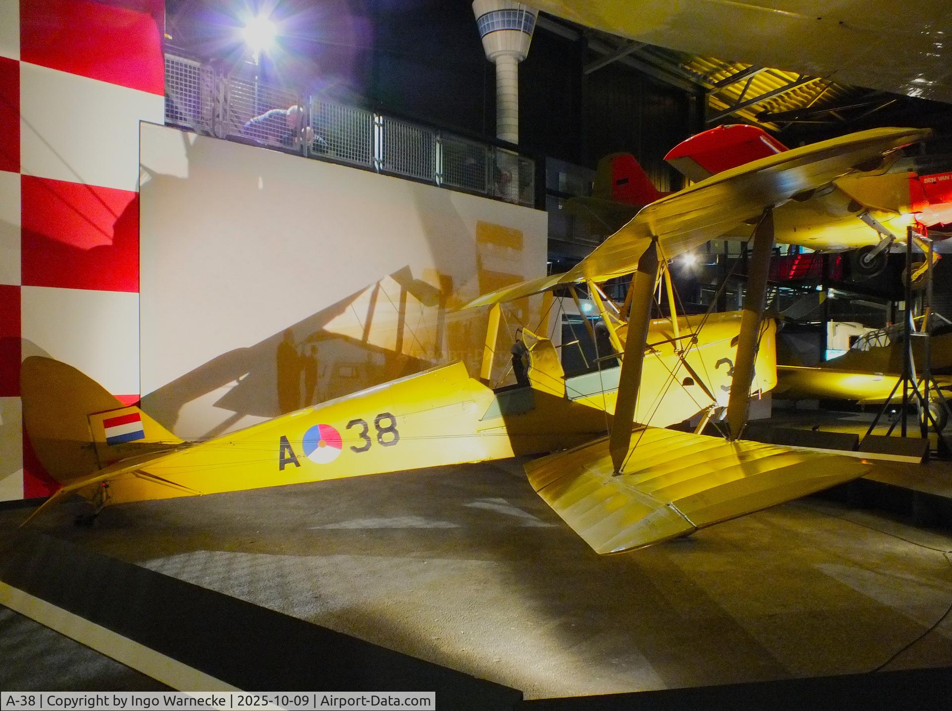 A-38, De Havilland DH-82A Tiger Moth II C/N 83101, De Havilland D.H.82A Tiger Moth at the Aviodrome, Lelystad
