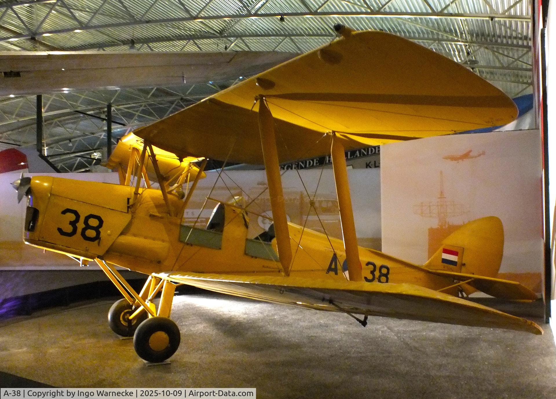 A-38, De Havilland DH-82A Tiger Moth II C/N 83101, De Havilland D.H.82A Tiger Moth at the Aviodrome, Lelystad