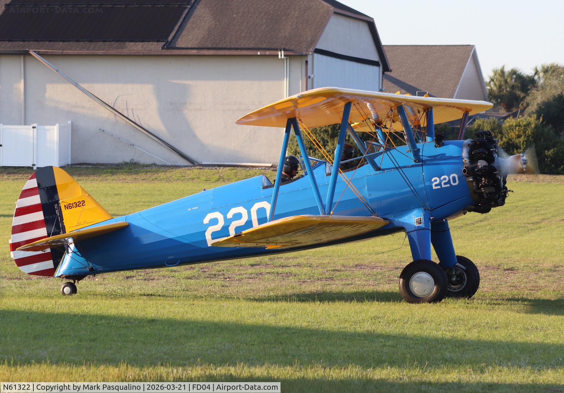 N61322, 1941 Boeing A75N1(PT17) C/N 75-1635, Stearman