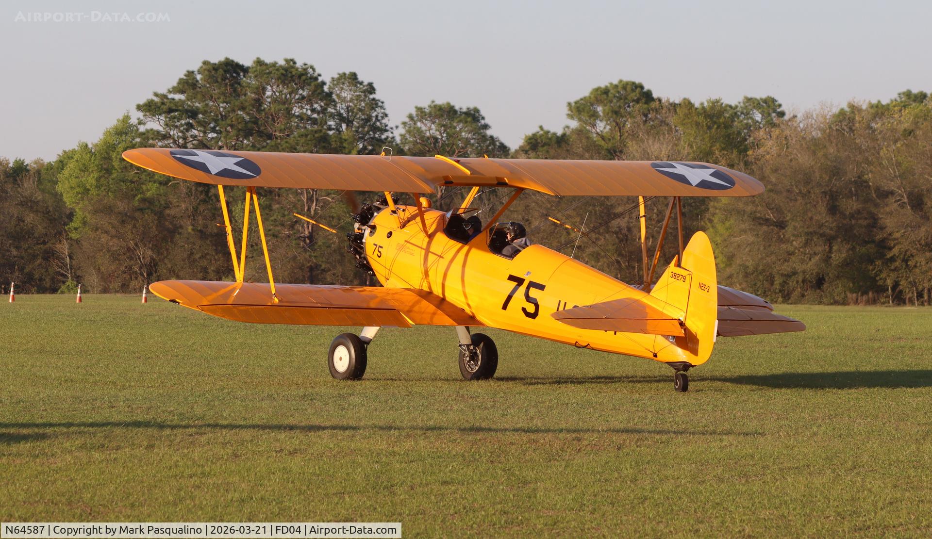 N64587, 1943 Boeing B75N1 C/N 75-7900, Stearman
