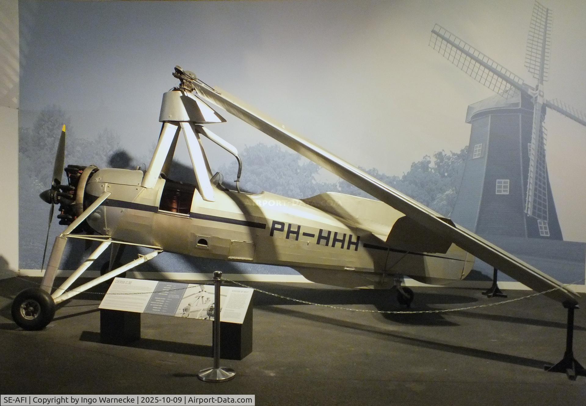 SE-AFI, Avro 671 Rota I (Cierva C-30A) C/N 735, Avro 671 (Cierva C-30A) Rota I displayed as 'PH-HHH' at the Aviodrome, Lelystad