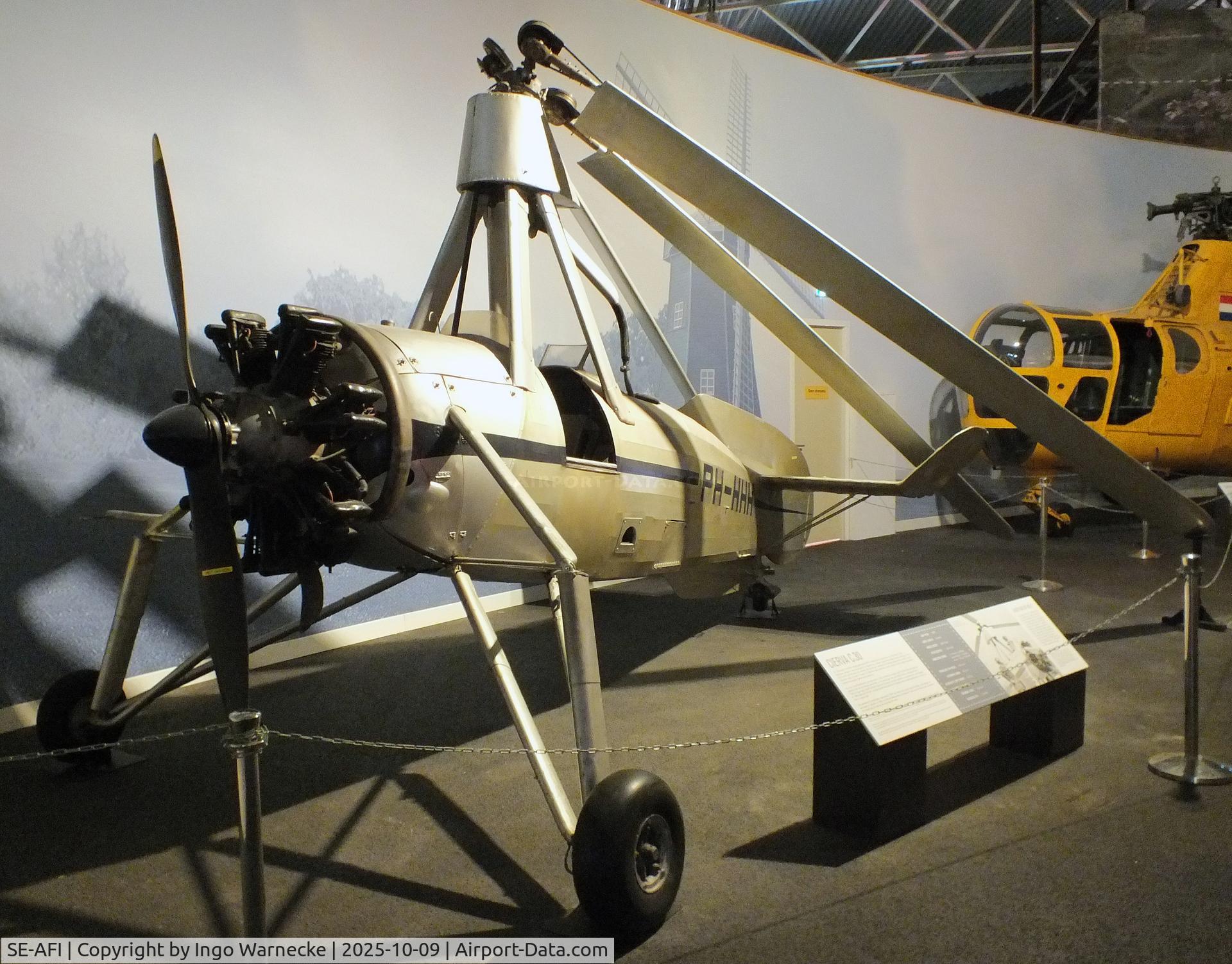 SE-AFI, Avro 671 Rota I (Cierva C-30A) C/N 735, Avro 671 (Cierva C-30A) Rota I displayed as 'PH-HHH' at the Aviodrome, Lelystad