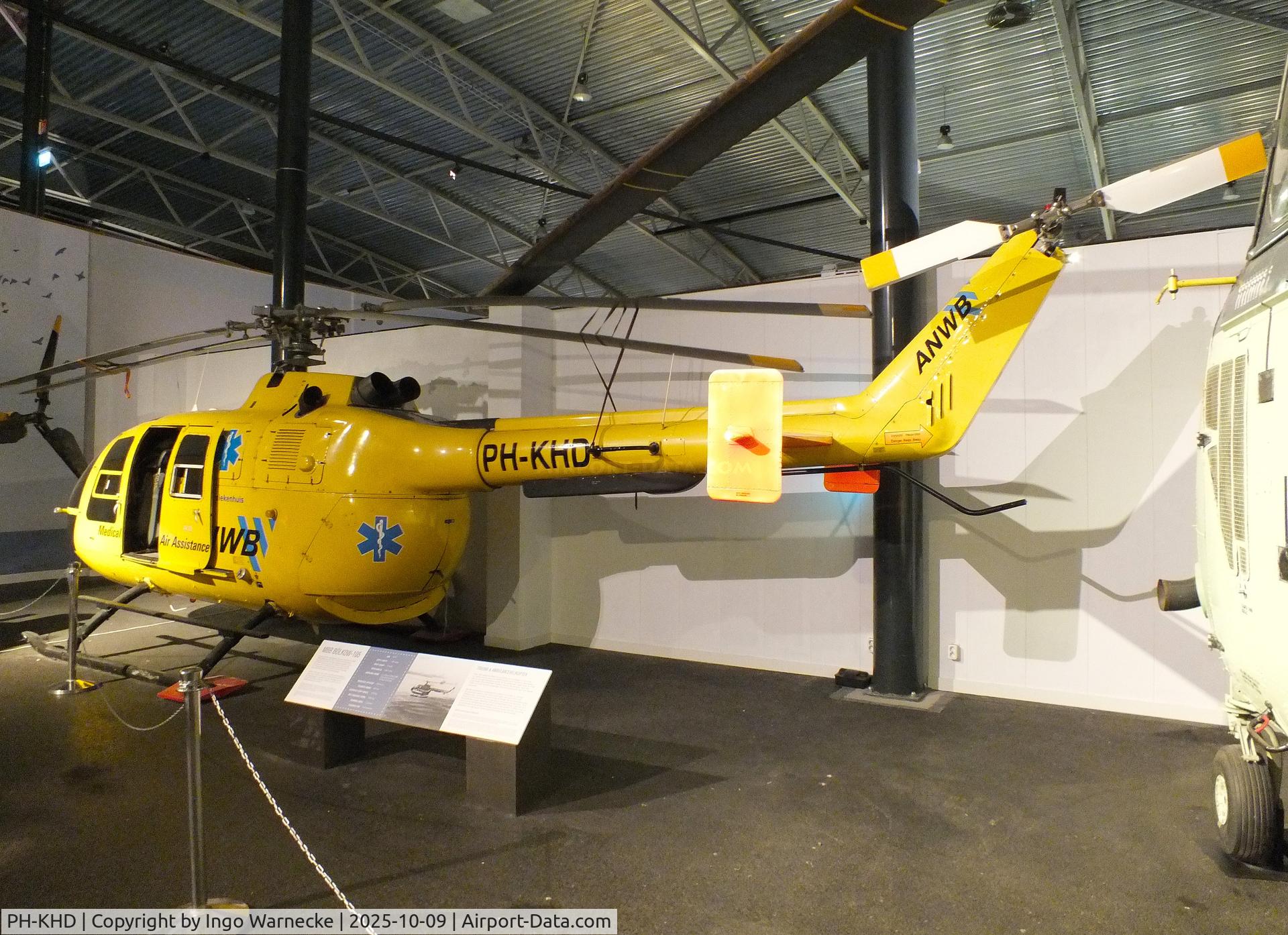 PH-KHD, 1977 MBB Bo-105CBS-4 C/N S-324, MBB Bo 105CBS-4 at the Aviodrome, Lelystad