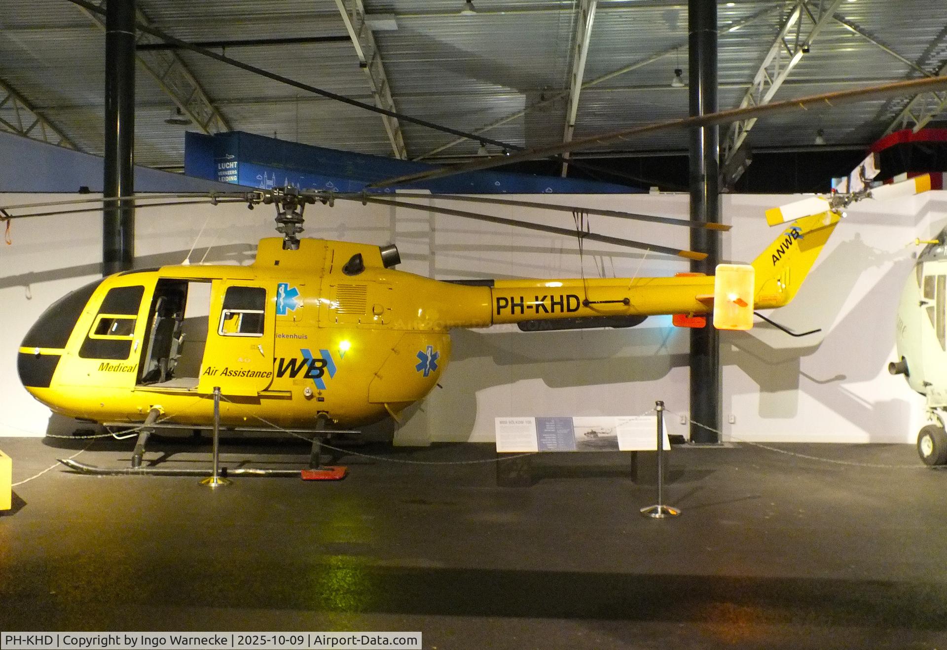 PH-KHD, 1977 MBB Bo-105CBS-4 C/N S-324, MBB Bo 105CBS-4 at the Aviodrome, Lelystad