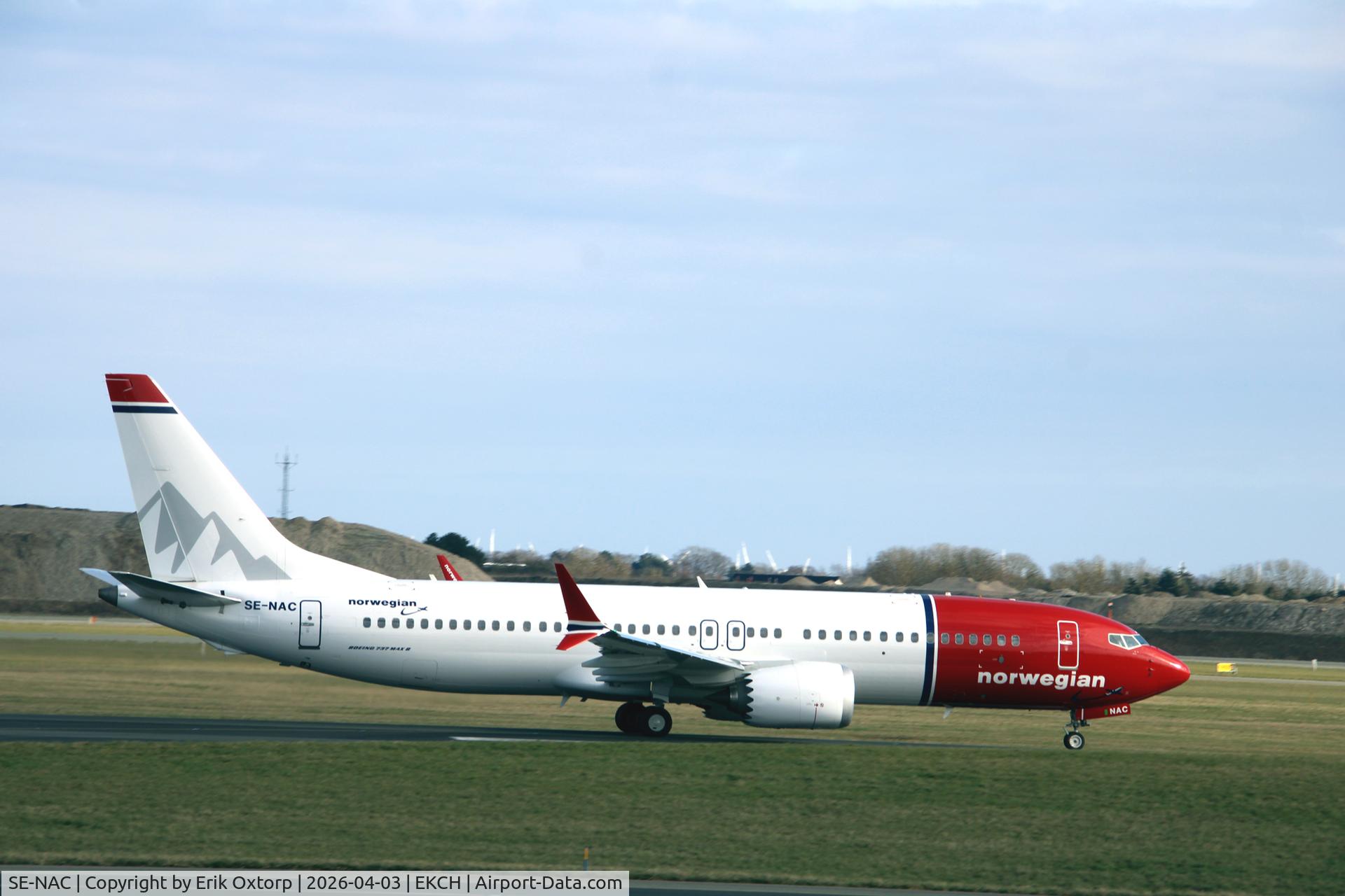 SE-NAC, 2025 Boeing 737-8 MAX C/N 66303, SE-NAC landed rw 22L