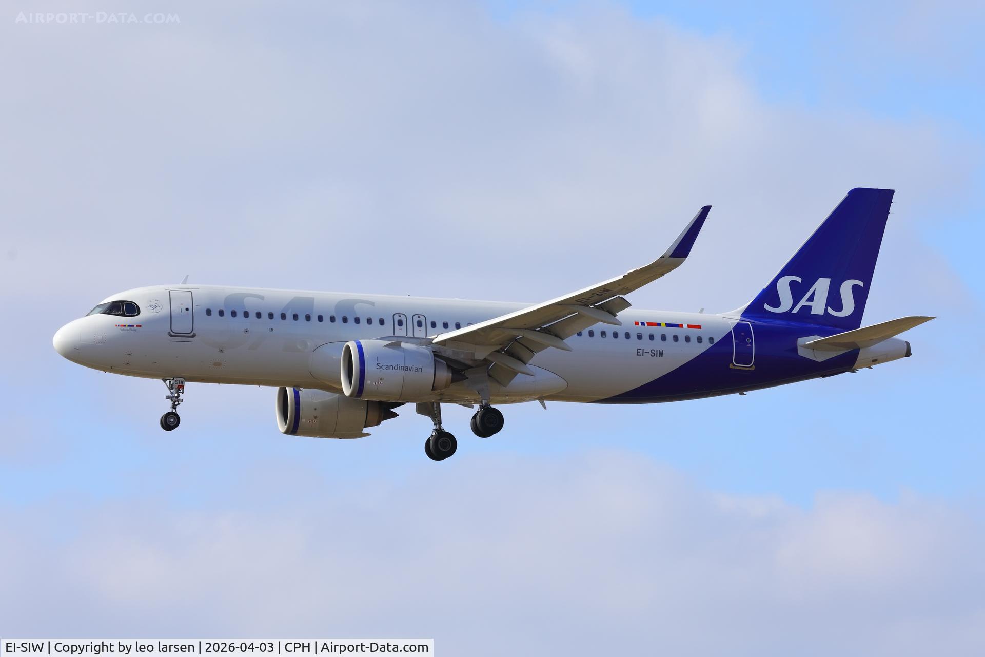 EI-SIW, 2023 Airbus A320-251N C/N 11801, Copenhagen 3.4.2026