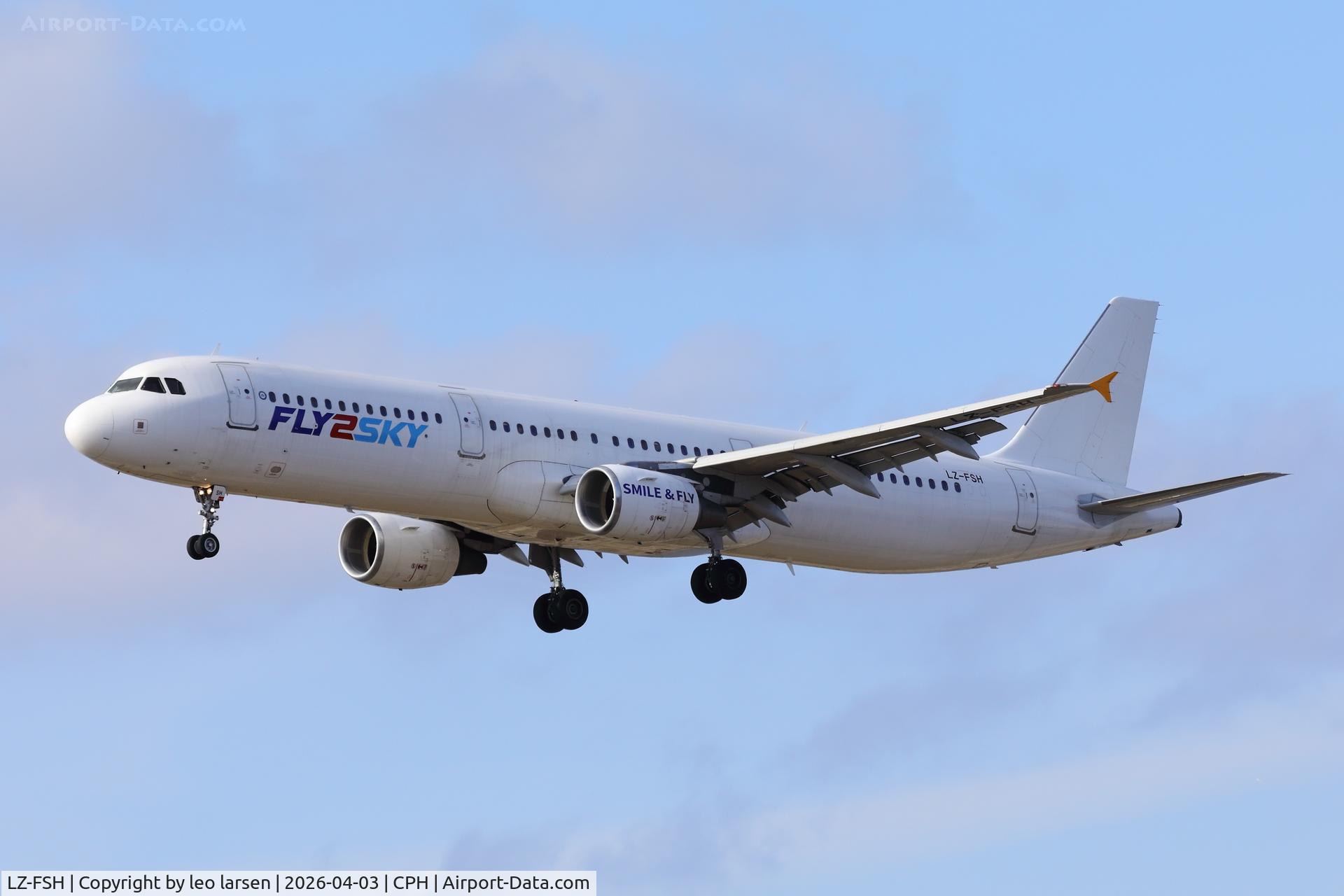 LZ-FSH, 2003 Airbus A321-211 C/N 1932, Copenhagen 3.4.2026