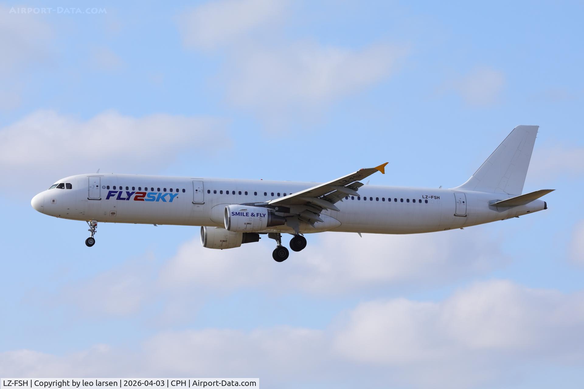 LZ-FSH, 2003 Airbus A321-211 C/N 1932, Copenhagen 3.4.2026