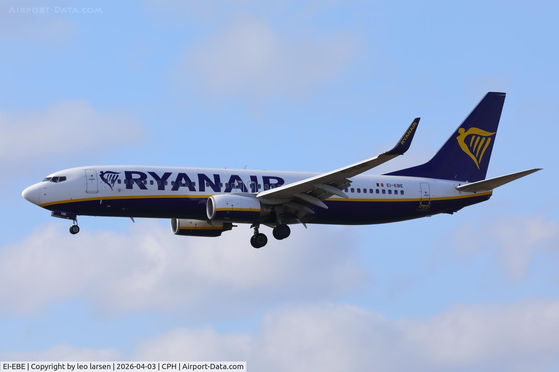 EI-EBE, 2009 Boeing 737-8AS C/N 37523, Copenhagen 3.4.2026