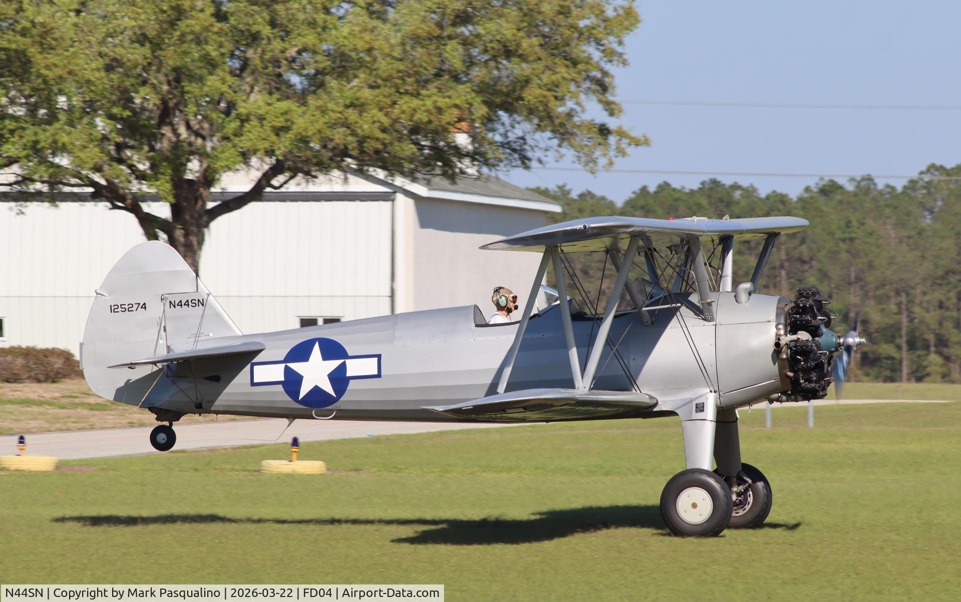 N44SN, 1941 Boeing A75N1(PT17) C/N 75-2763, Stearman