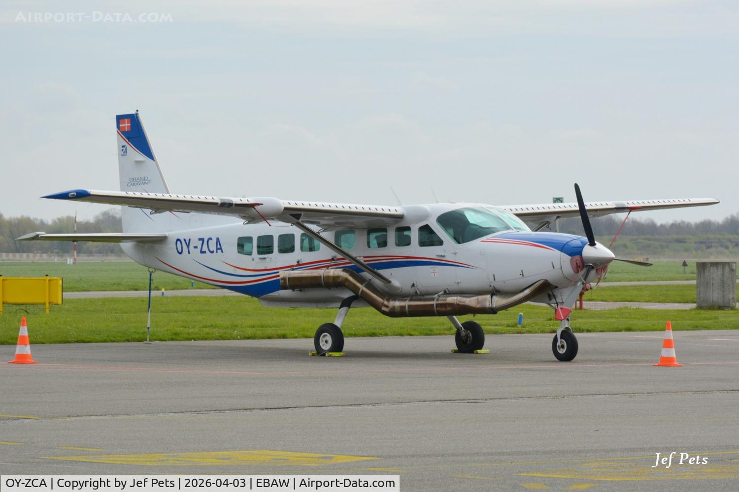 OY-ZCA, 2014 Cessna 208B Grand Caravan EX C/N 208B-5128, At Antwerp Airport.