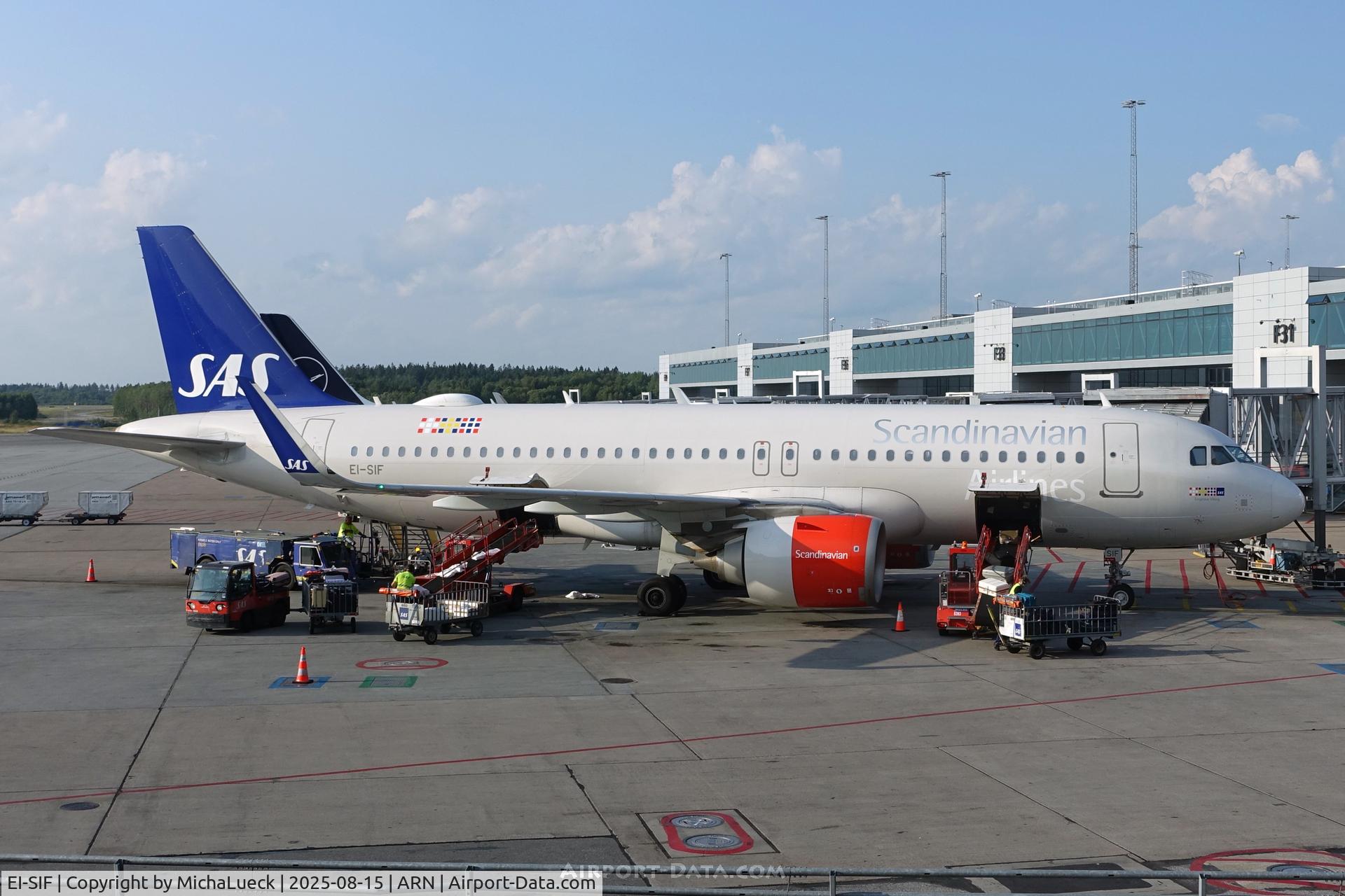 EI-SIF, 2018 Airbus A320-251N C/N 8109, At Arlanda