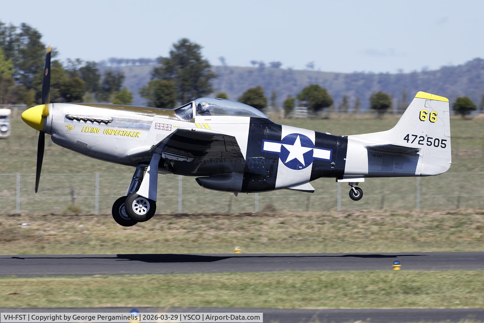 VH-FST, 1945 North American P-51D Mustang C/N 124-48279, Warbirds Over Scone 2026.
