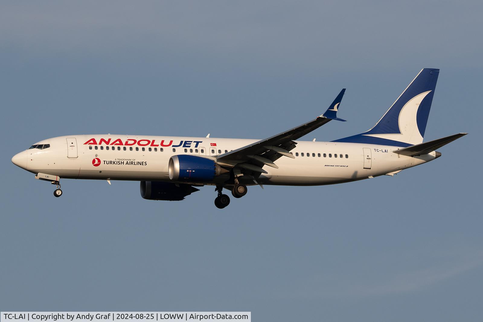 TC-LAI, 2022 Boeing 737-8 MAX C/N 64947, Andolujet 737 Max 8