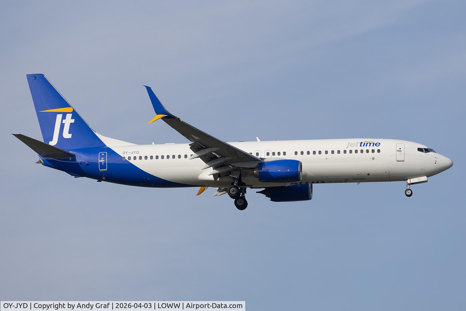OY-JYD, 2014 Boeing B737-8SA C/N 44221, Jettime 737-800