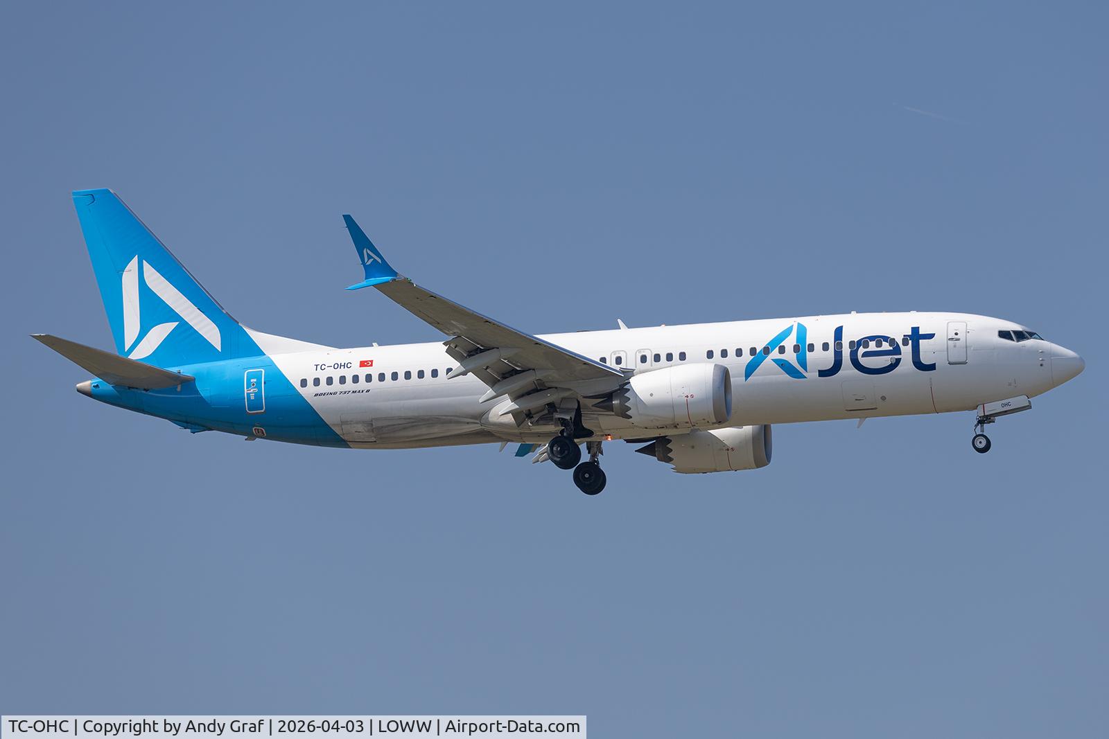 TC-OHC, 2025 Boeing 737-8 MAX C/N 65228, AJet 737 Max 8