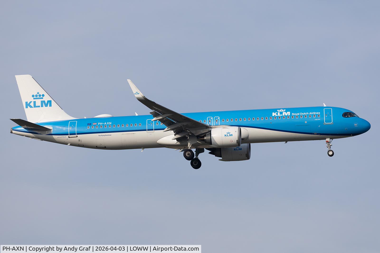 PH-AXN, 2025 Airbus A321- 252NX C/N 12997, KLM A321N