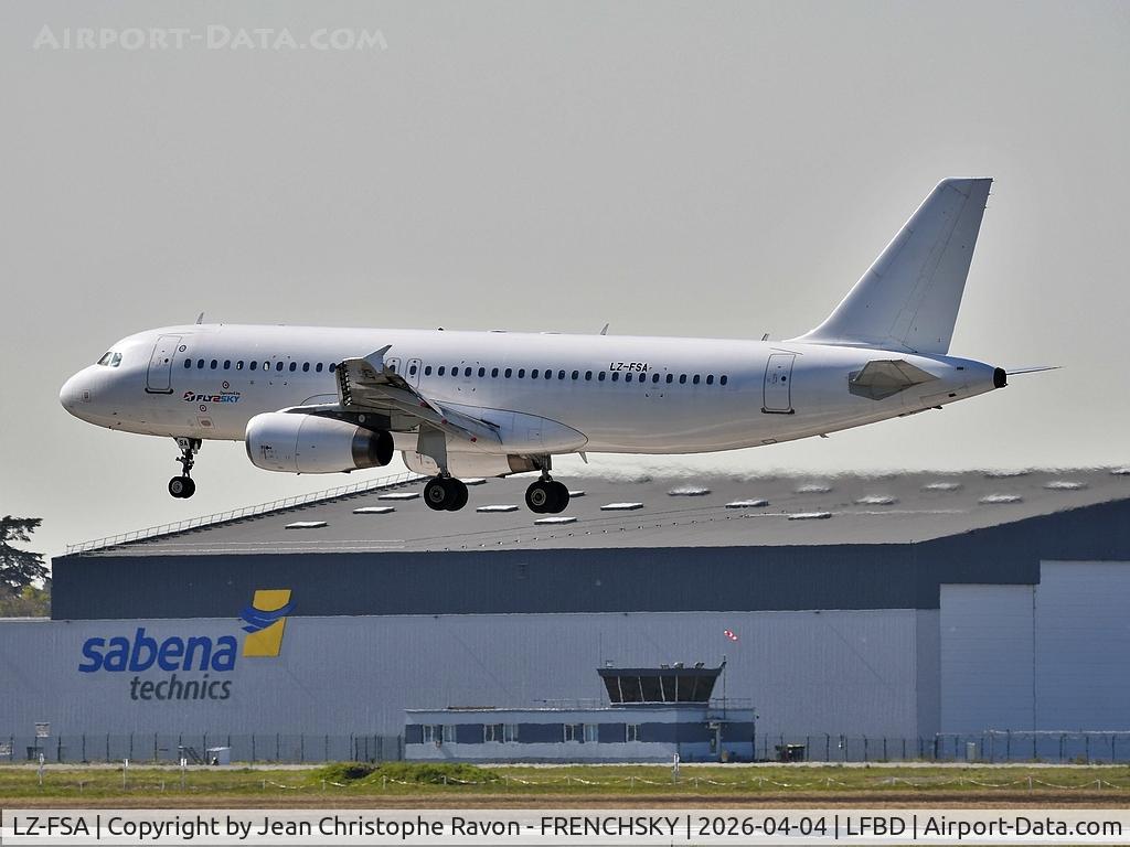 LZ-FSA, 2010 Airbus A320-232 C/N 4247, Algiers (ALG)	Bordeaux (BOD)	AH1190