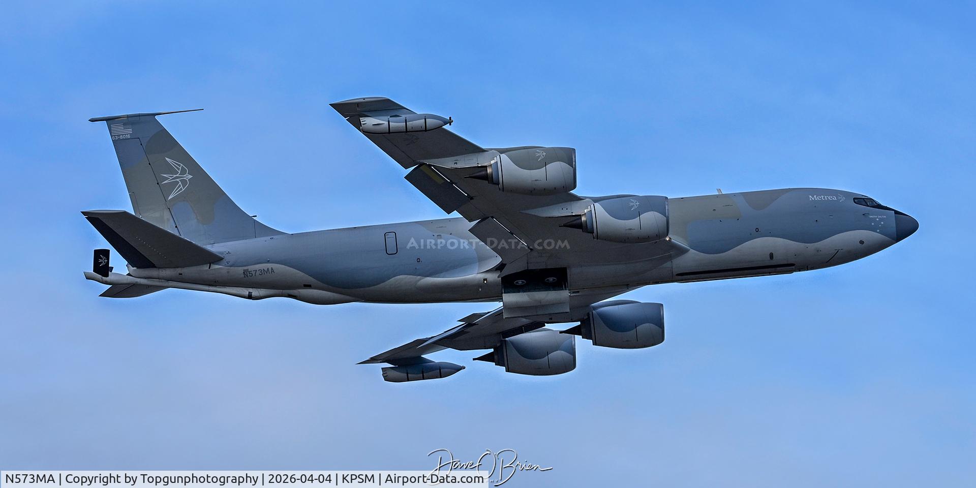 N573MA, 1963 Boeing KC-135R Stratotanker C/N 18633, SWIFTBIRD99 departing to drag F-15E's overseas