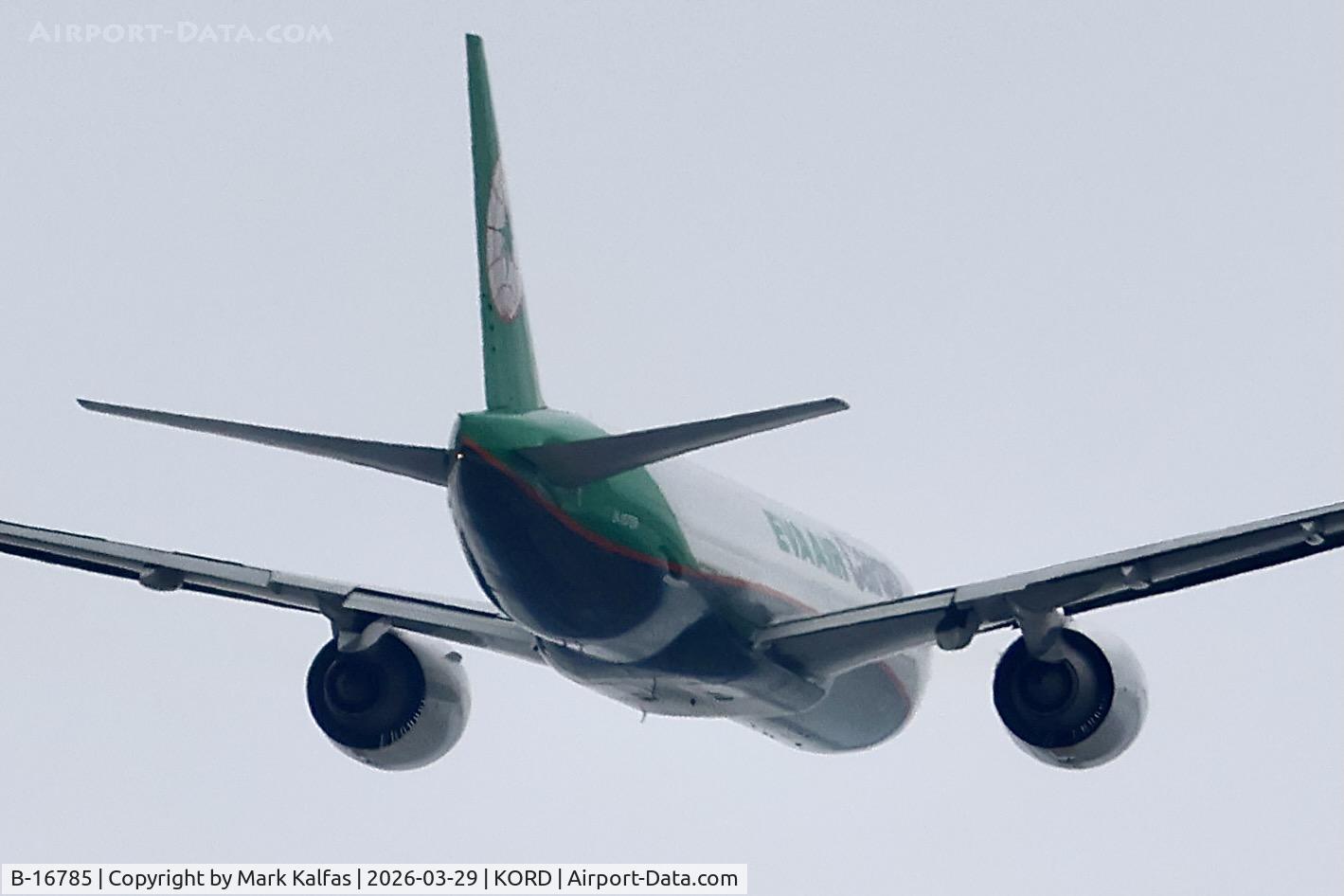 B-16785, 2018 Boeing 777-F5E C/N 62827, B77L EVA AIR CARGO Boeing 777-F5E B-16785 departing 27L KORD