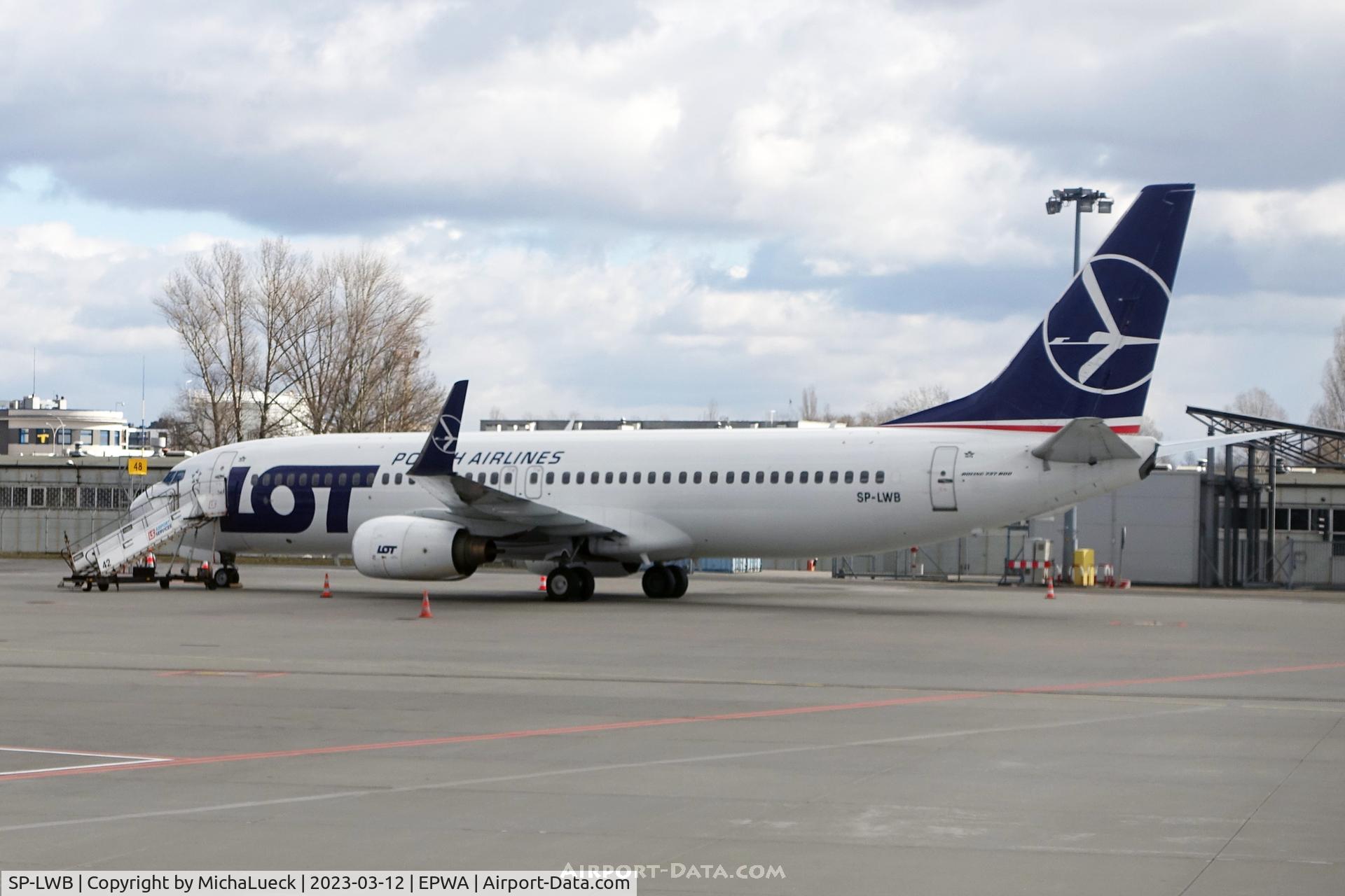 SP-LWB, 2005 Boeing 737-89P C/N 32800, At Frederic Chopin Airport