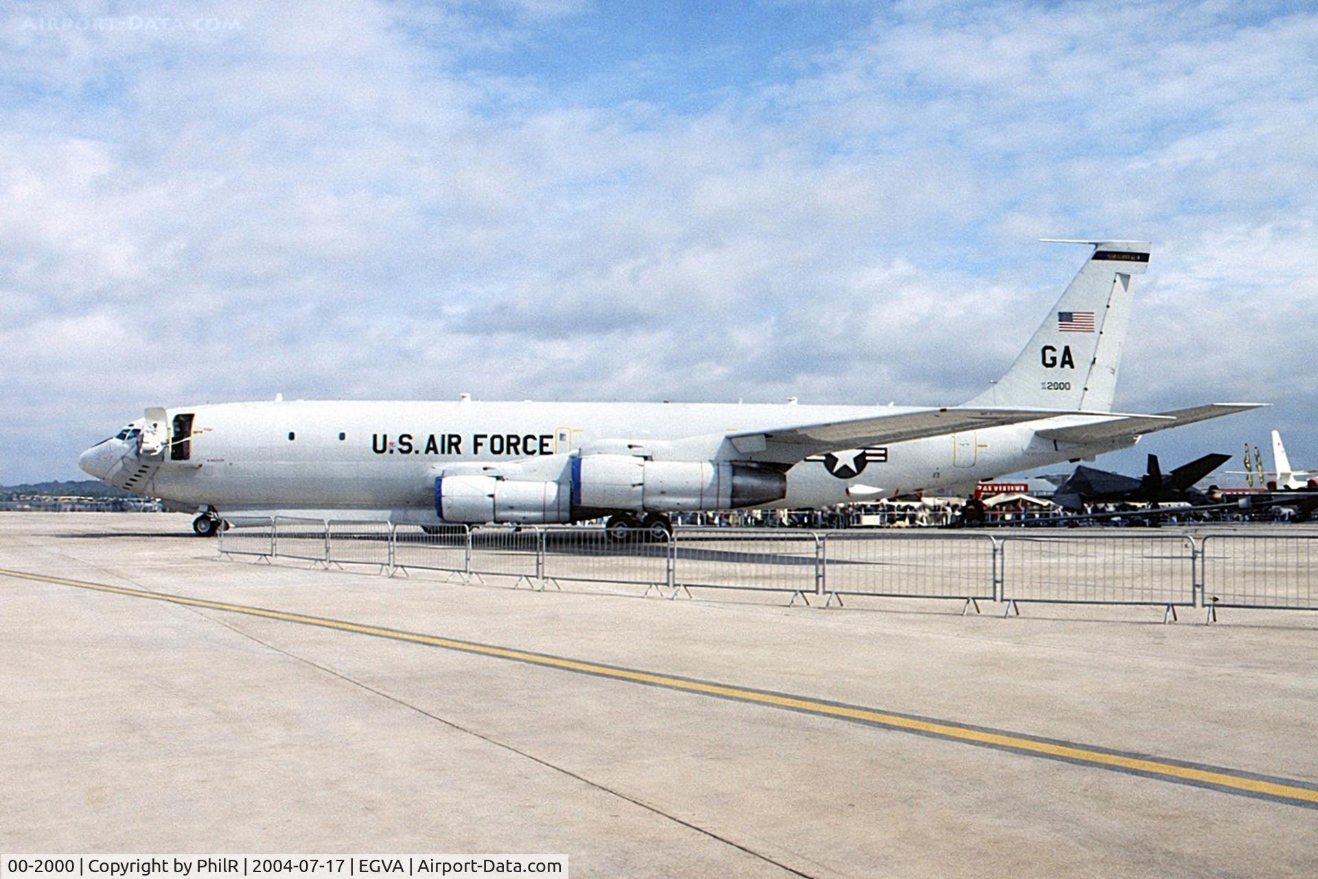 00-2000, Northrop Grumman E-8C J-STARS C/N P-15, 00-2000 (C-FZYP, OE-IDA, 85-6973) 1969 Boeing E-8C Jstars USAF RIAT
