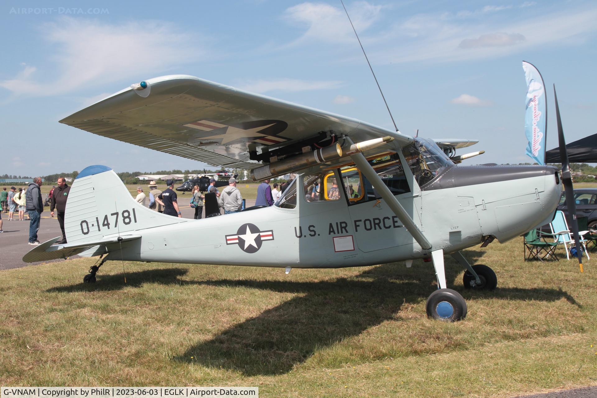 VH-XVB, 1951 Cessna O-1G Bird Dog C/N 22290, 0-14781 (G-VNAM) 1951 Cessna L-19A Bird Dog Blackbushe 
