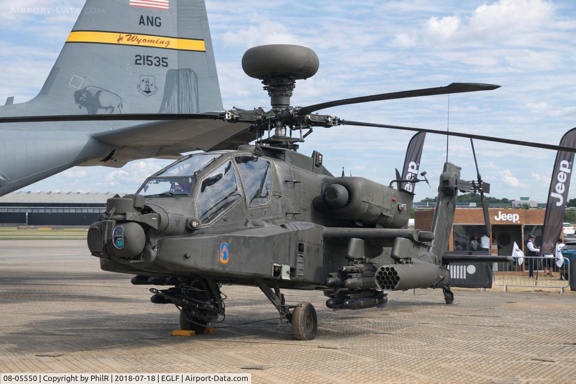 08-05550, Boeing AH-64D Longbow Apache C/N PVD550, 08-05550 2008 Boeing AH-64D Apache US Army FIA 
