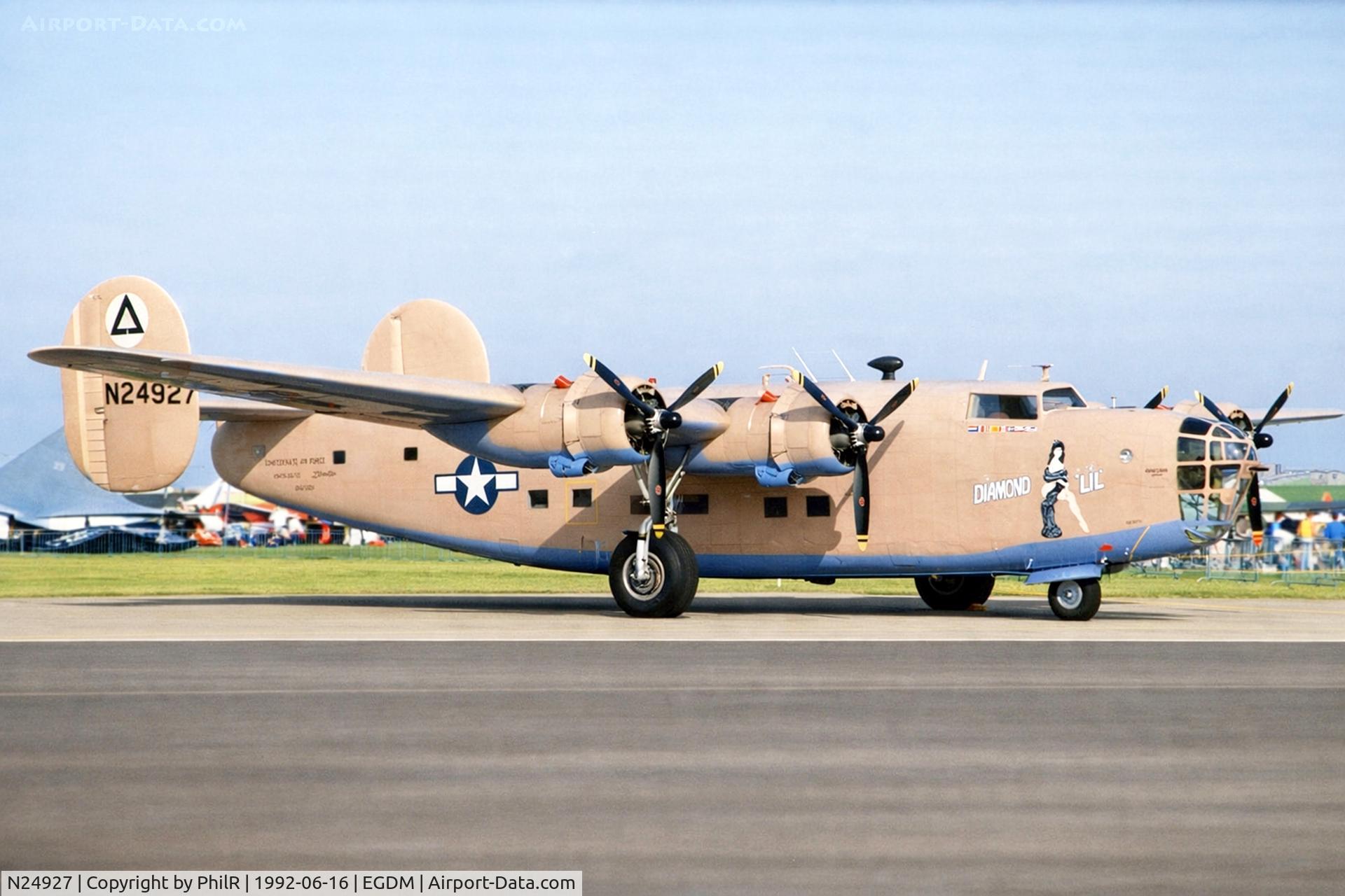 N24927, 1940 Consolidated Vultee RLB30 (B-24) C/N 18, 40-2366 (N24927) 1940 Consolidated B-24A Liberator 'Diamond Lil' IAT Boscombe Down 