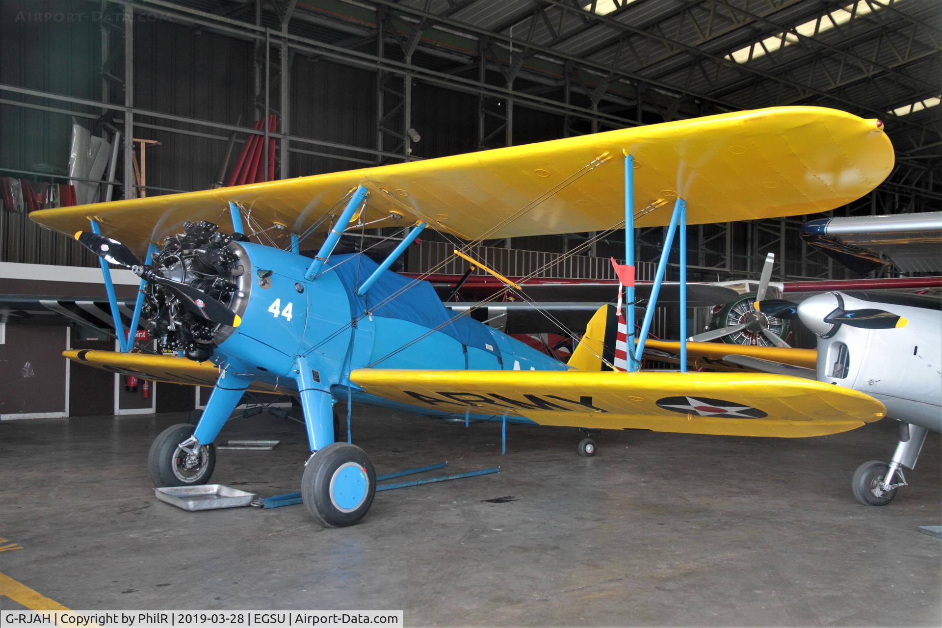 G-RJAH, 1942 Boeing A75N1 C/N 75-4041, 44 (G-RJAH) 1942 Boeing PT-27 Kaydet 1 Duxford 
