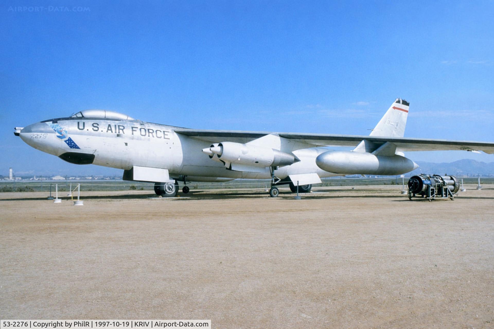 53-0363, 1953 Boeing KC-97G Stratocruiser C/N 17145, 53-2275 1953 Boeing B-47E Stratojet USAF March AFB Museum 
