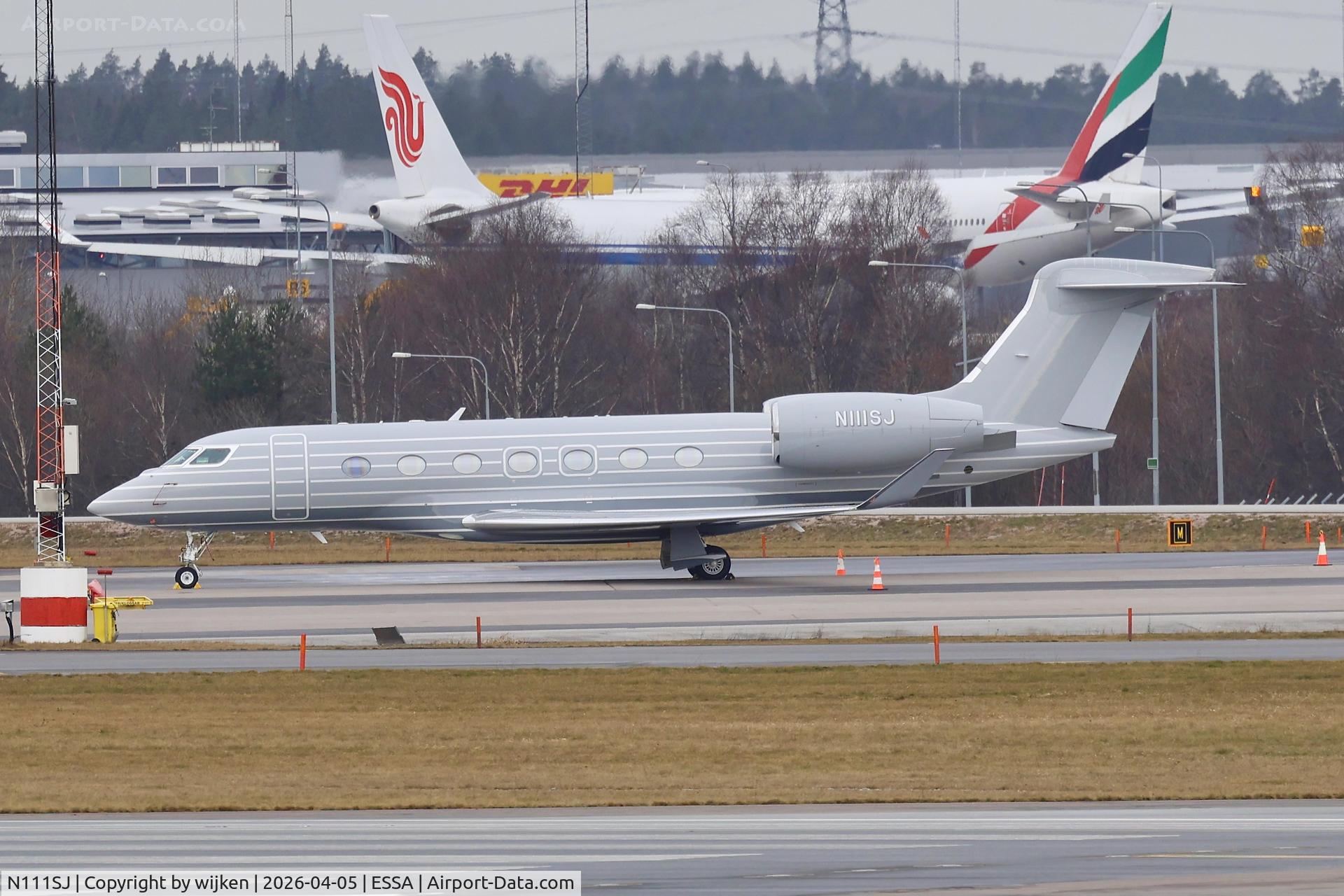 N111SJ, 2019 Gulfstream GVII-G500 C/N 72034, Ramp M