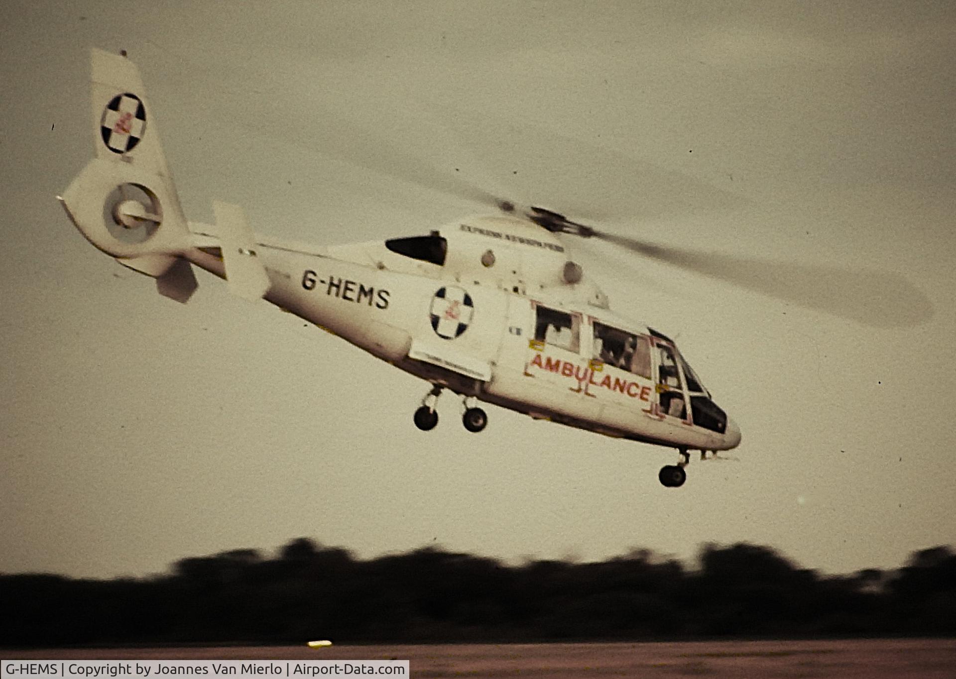 G-HEMS, 1982 Aerospatiale SA-365N Dauphin C/N 6009, ex-slide