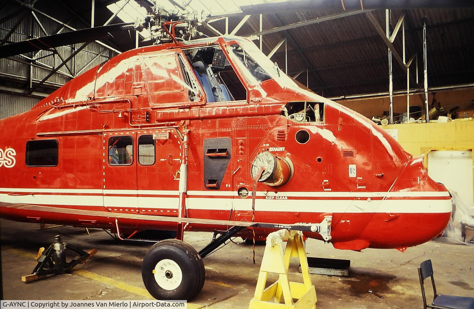 G-AYNC, 1971 Westland Wessex 60 Series 1 C/N WA739, ex-slide