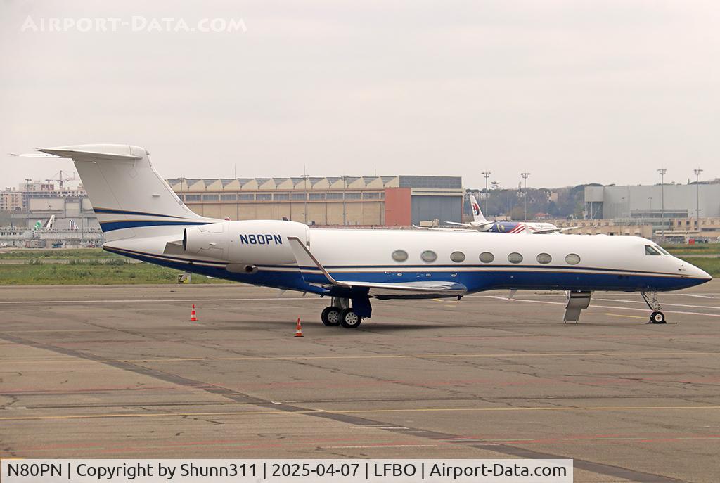 N80PN, 1999 Gulfstream G-V C/N 576, Parked at the General Aviation area...
