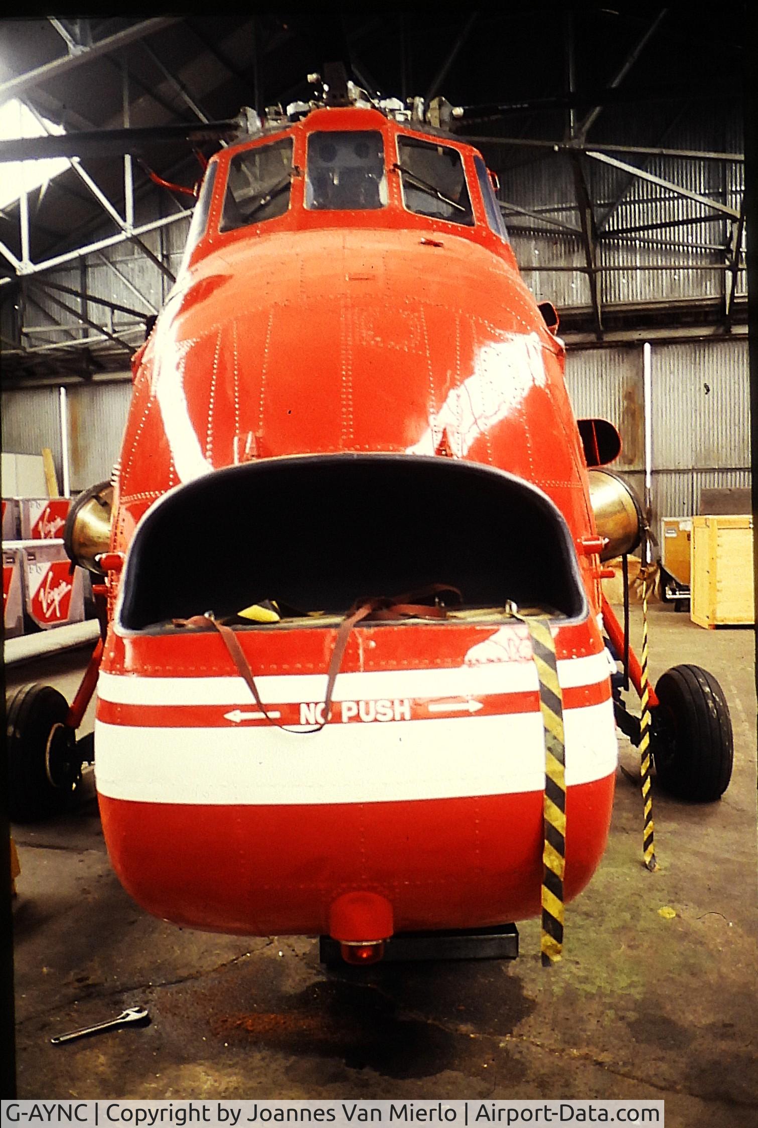 G-AYNC, 1971 Westland Wessex 60 Series 1 C/N WA739, ex-slide
