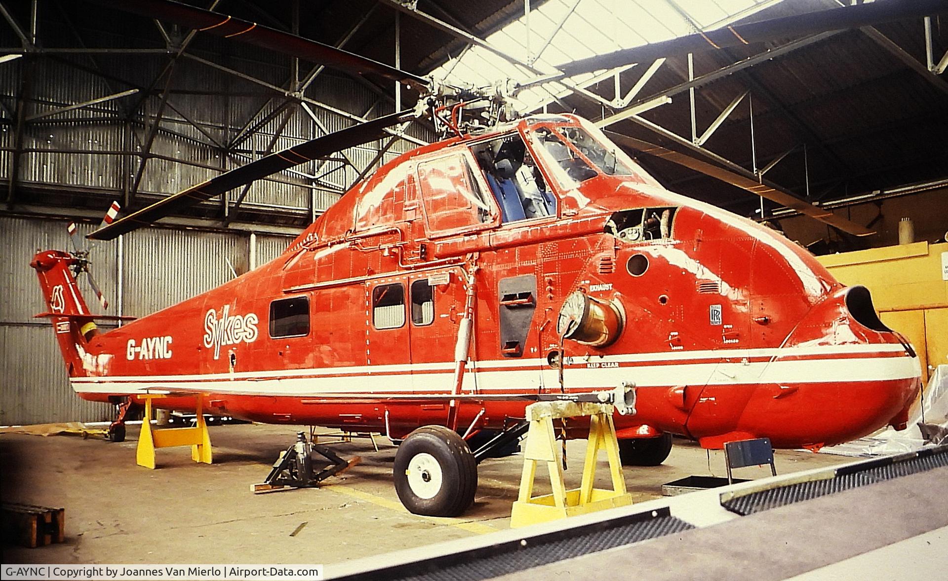 G-AYNC, 1971 Westland Wessex 60 Series 1 C/N WA739, ex-slide
