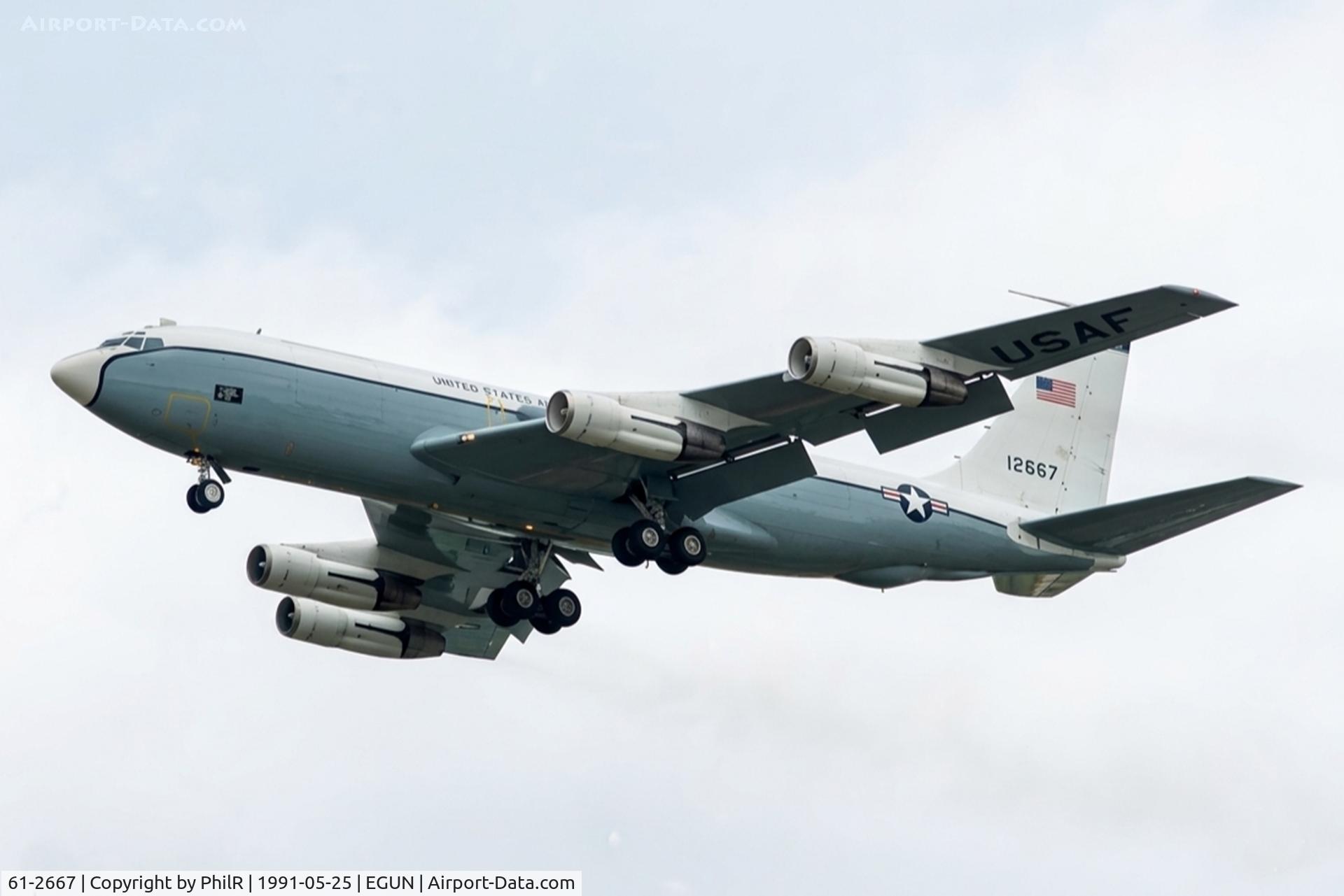 61-2667, 1961 Boeing WC-135B Stratolifter C/N 18343, 61-2667 1962 Boeing WC-135B Stratotanker USAF Mildenhall 
