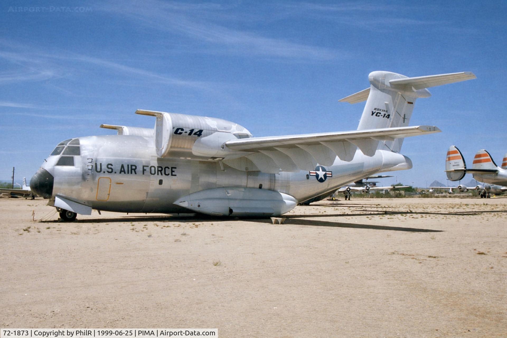 72-1873, 1972 Boeing YC-14A-BN C/N P 1, 72-1873 1972 Boeing YC-14A USAF Pima 