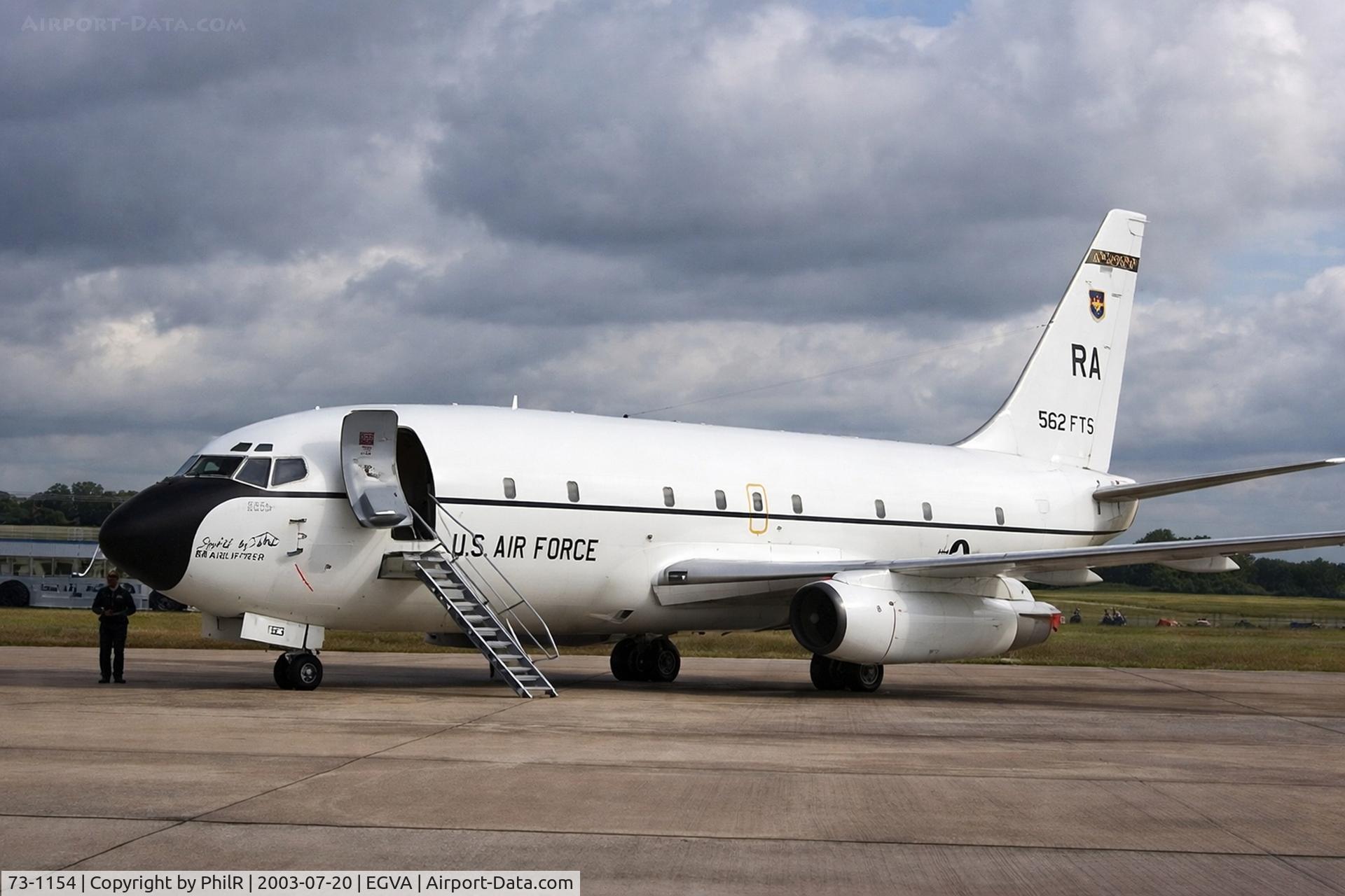 73-1154, 1974 Boeing CT-43A C/N 20701, 73-1154 1973 Boeing CT-43A Gator USAF RIAT Fairford 
