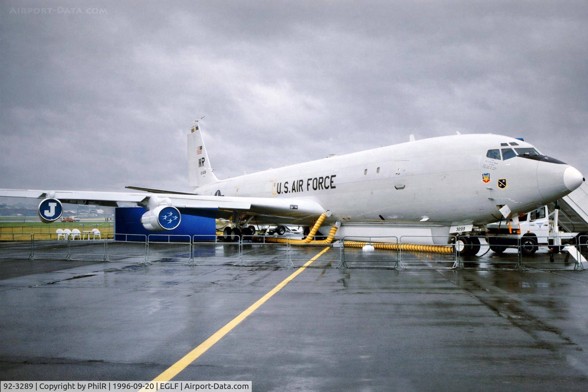 92-3289, 1967 Northrop Grumman E-8C J-STARS C/N 19622, 92-3289 1967 Boeing E-8 USAF SBAC
