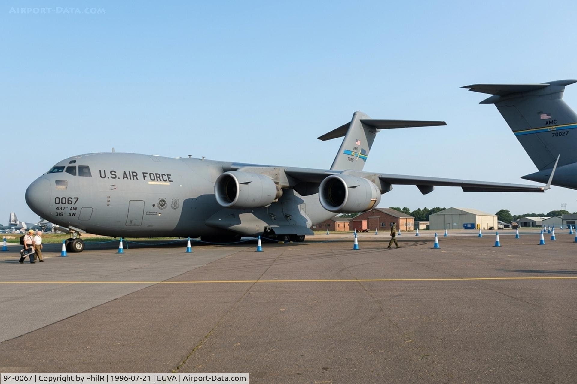 94-0067, 1994 McDonnell Douglas C-17A Globemaster III C/N 50027/F-26, 94-0067 1995 Boeing C-17A Globemaster lll USAF 
