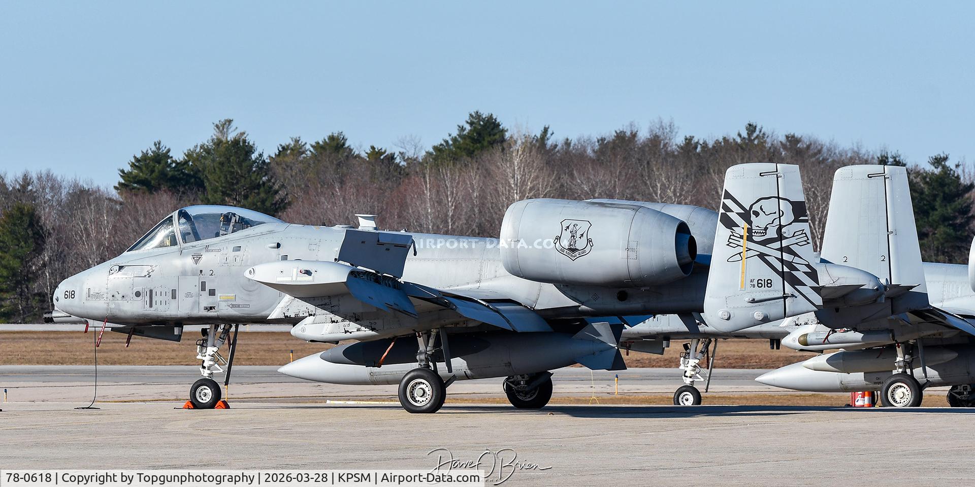 78-0618, 1978 Fairchild Republic A-10C Thunderbolt II C/N A10-0238, 190th FS	Gowen Field ANGB, ID