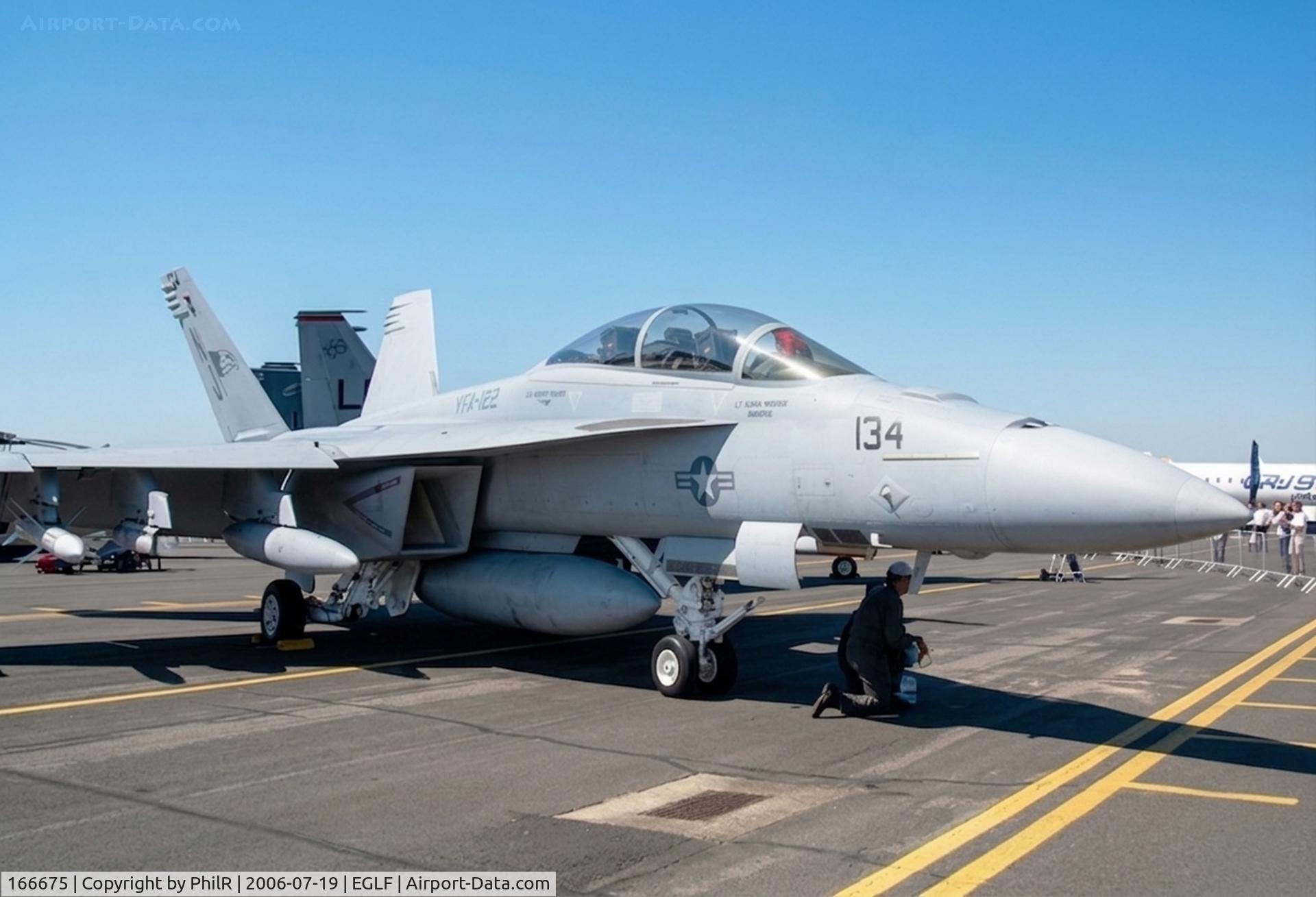 166675, Boeing F/A-18F Super Hornet C/N F153, 166675 Boeing F/A18 Super Hornet USN SBAC 
