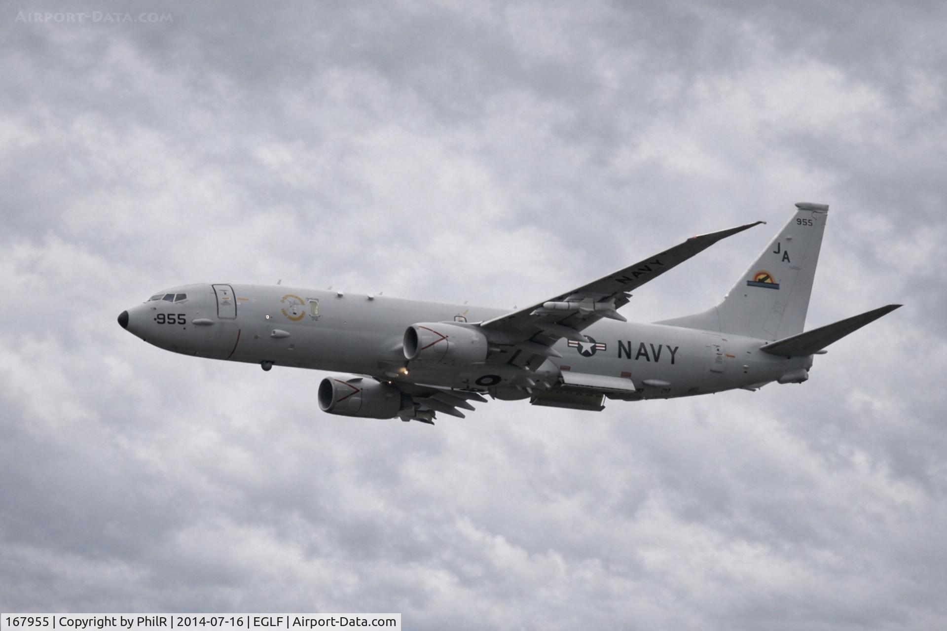 167955, 2010 Boeing P-8A Poseidon (737-8FV) C/N 40595, 167955 2011 Boeing P-8A Poseidon USN FIA 1
