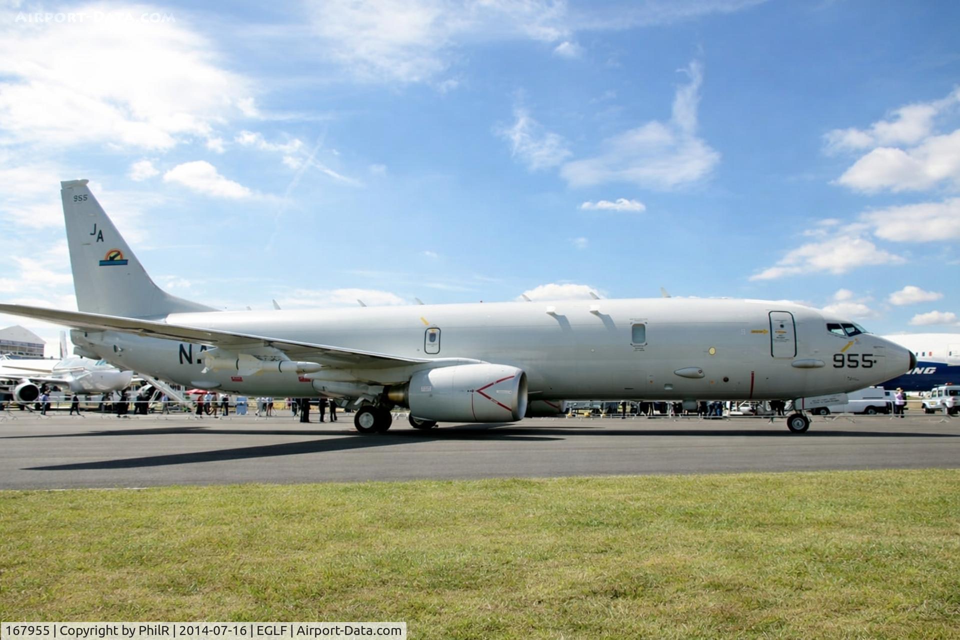 167955, 2010 Boeing P-8A Poseidon (737-8FV) C/N 40595, 167955 2011 Boeing P-8A Poseidon USN FIA 1